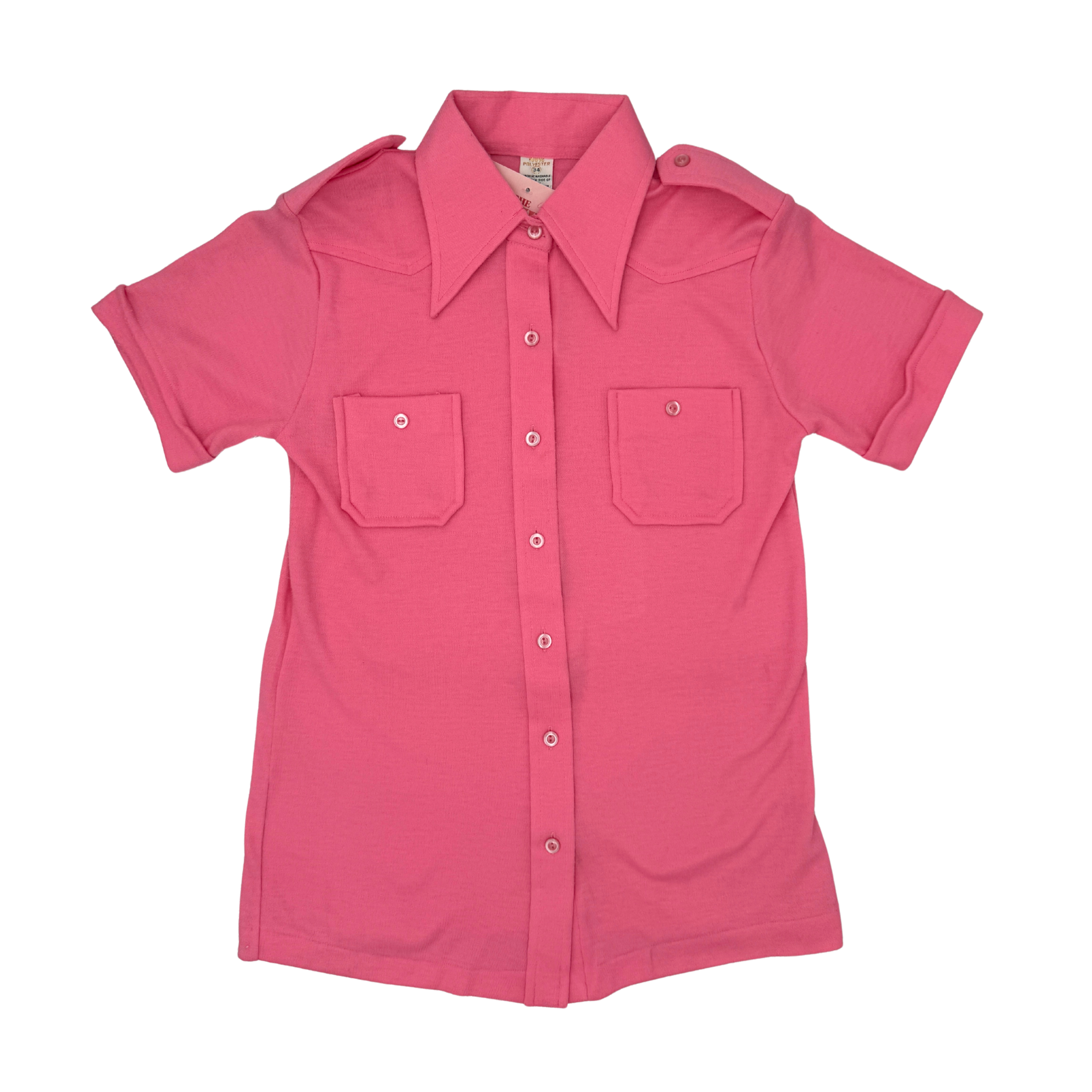 Pink Collar Top