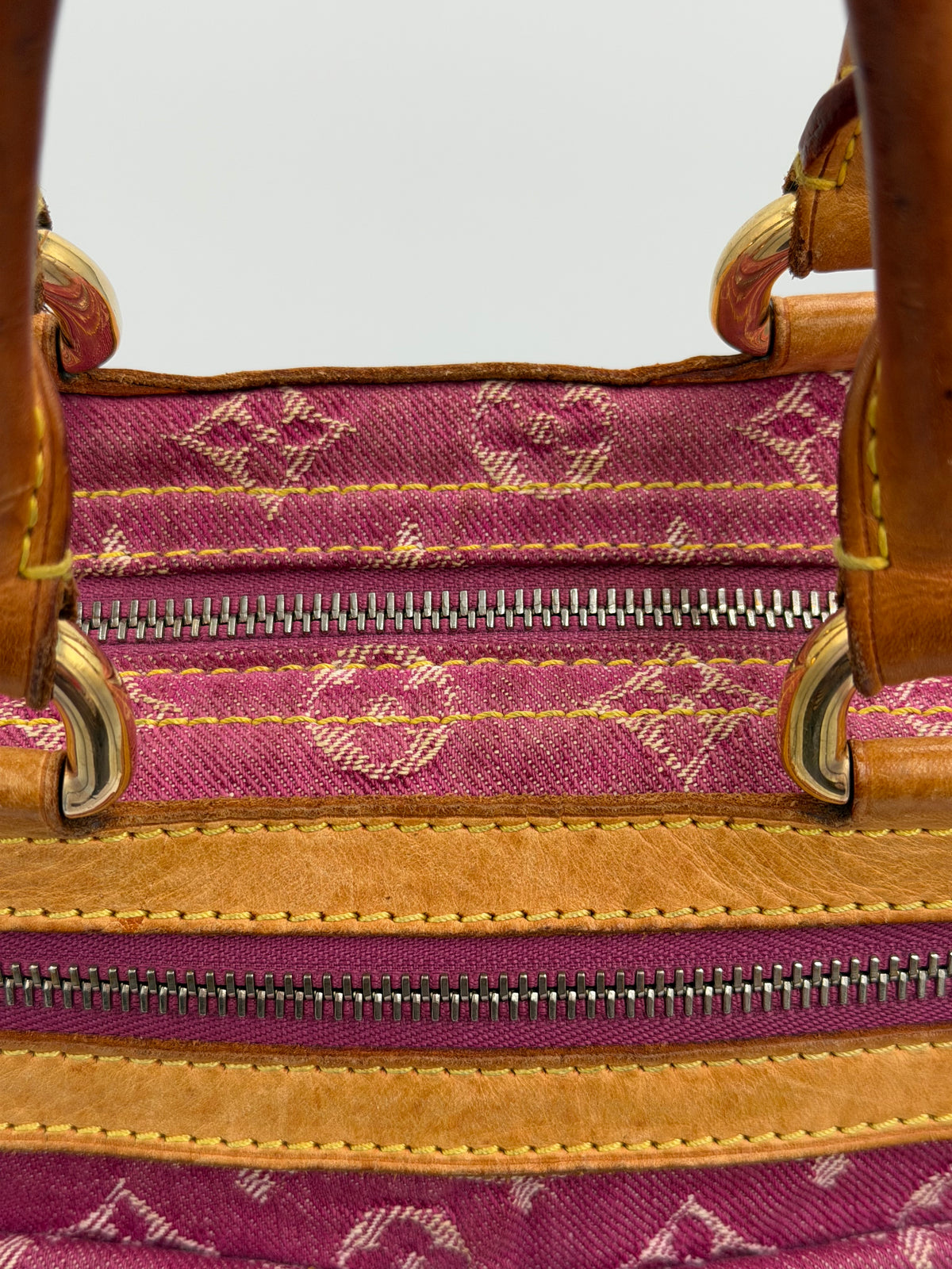 Louis Vuitton Monogram Denim Neo Speedy Fuchsia