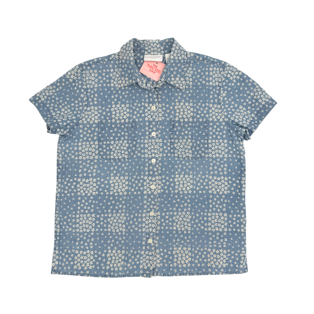 Liz Claiborne Flower Denim Top