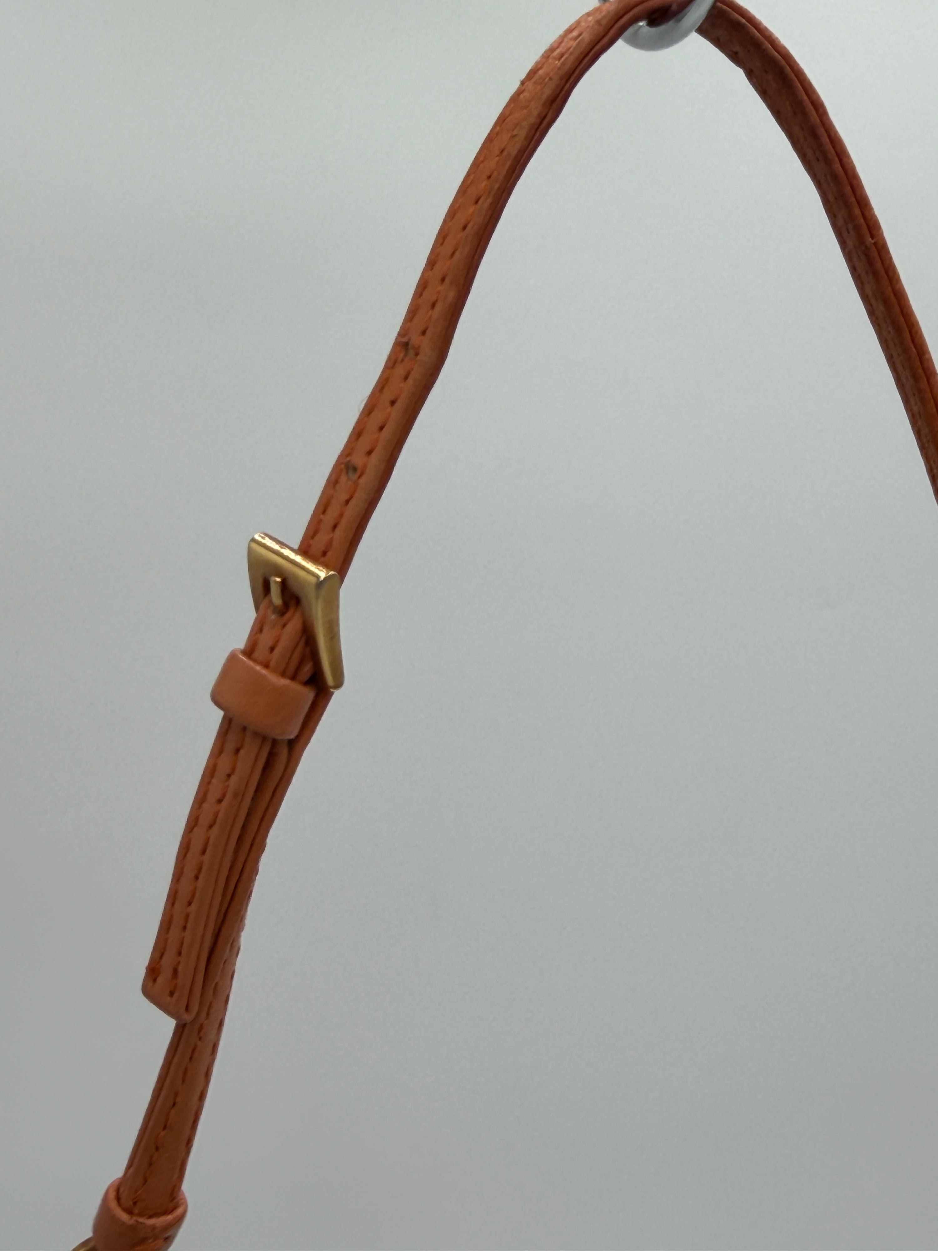 Prada Orange Sequin Mini Shoulder Bag