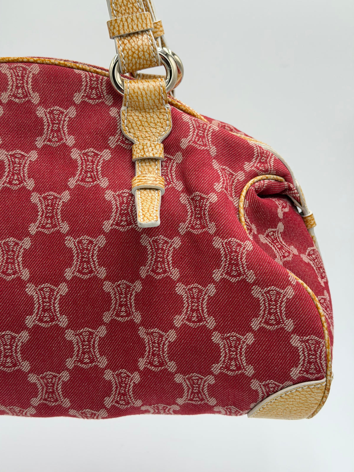 Celine Macadam Denim Bittersweet Hobo Handbag