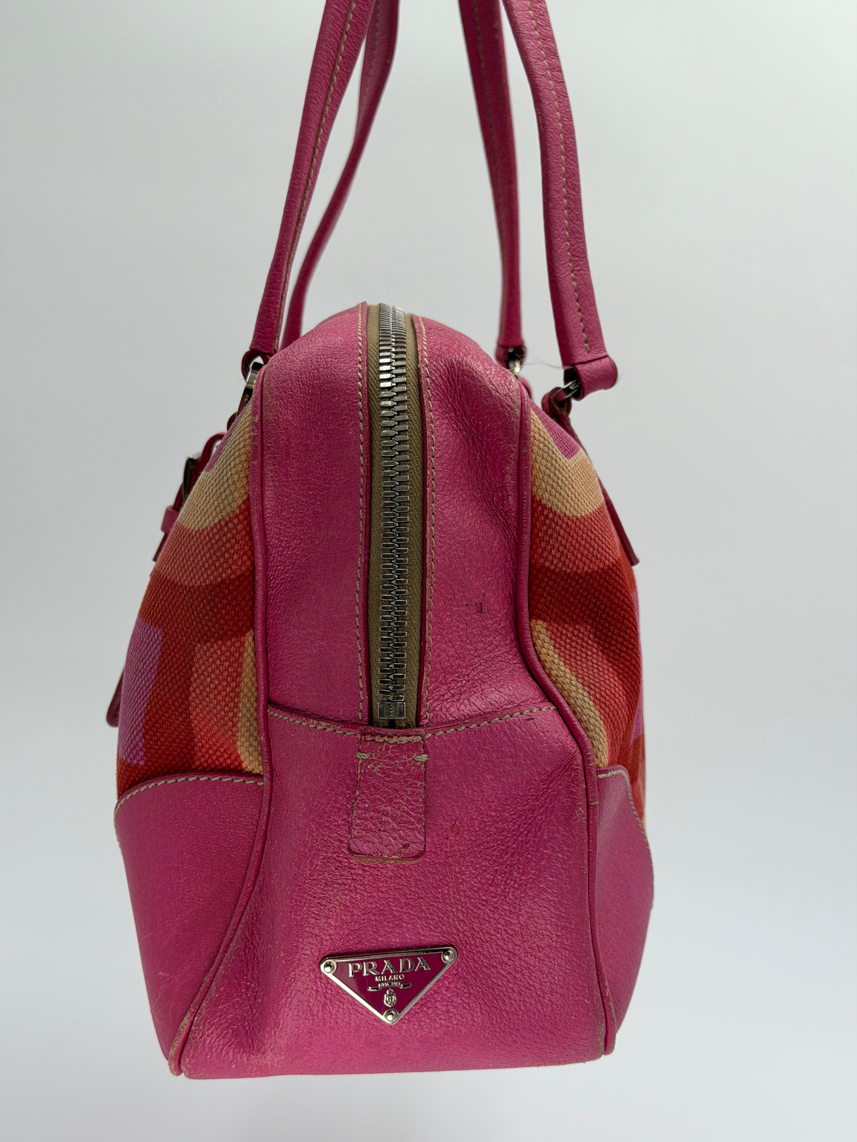 Prada Canapa Stampata Shoulder Bag