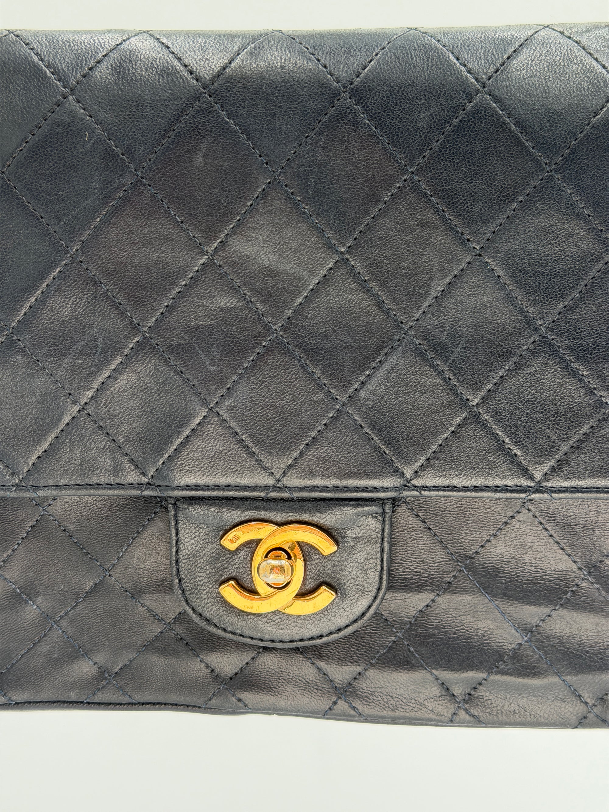 Chanel Navy Double Flap Bag