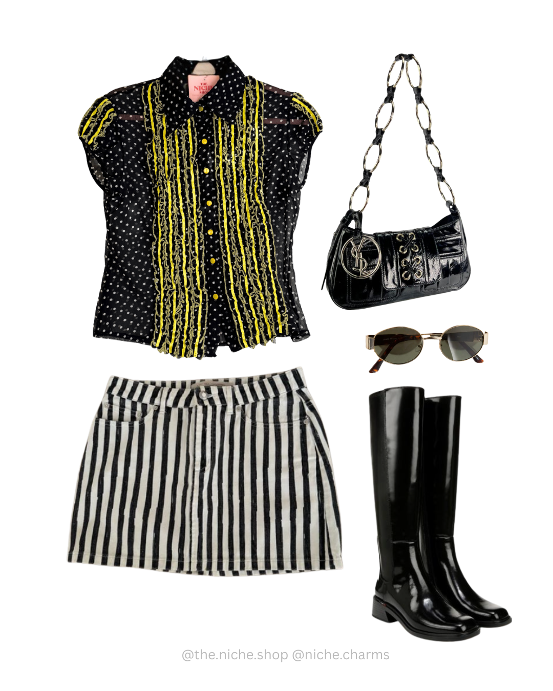 Mayentl Polkadot Sheer Top