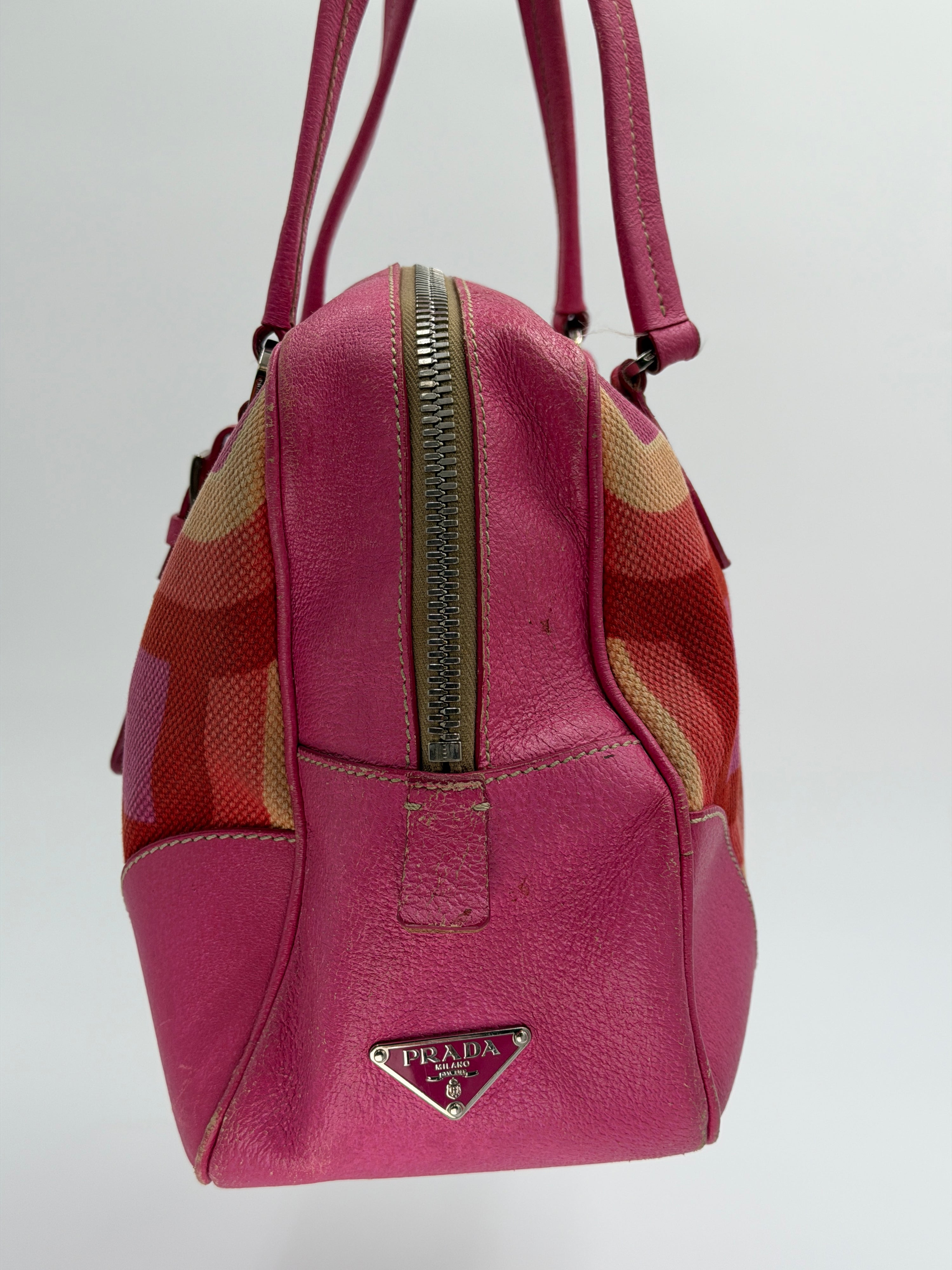 Prada Canapa Stampata Shoulder Bag