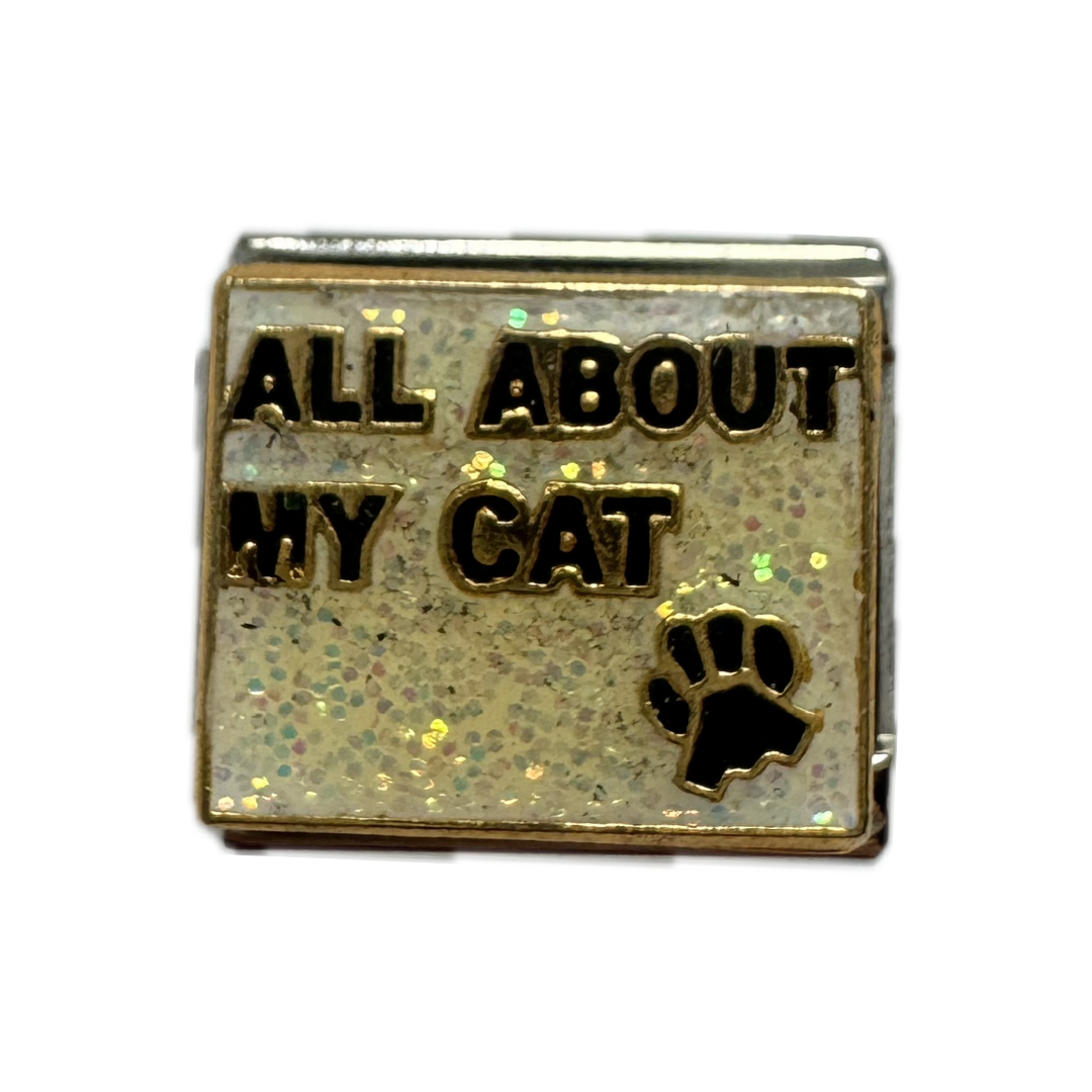 All About My Cat Italian Charm