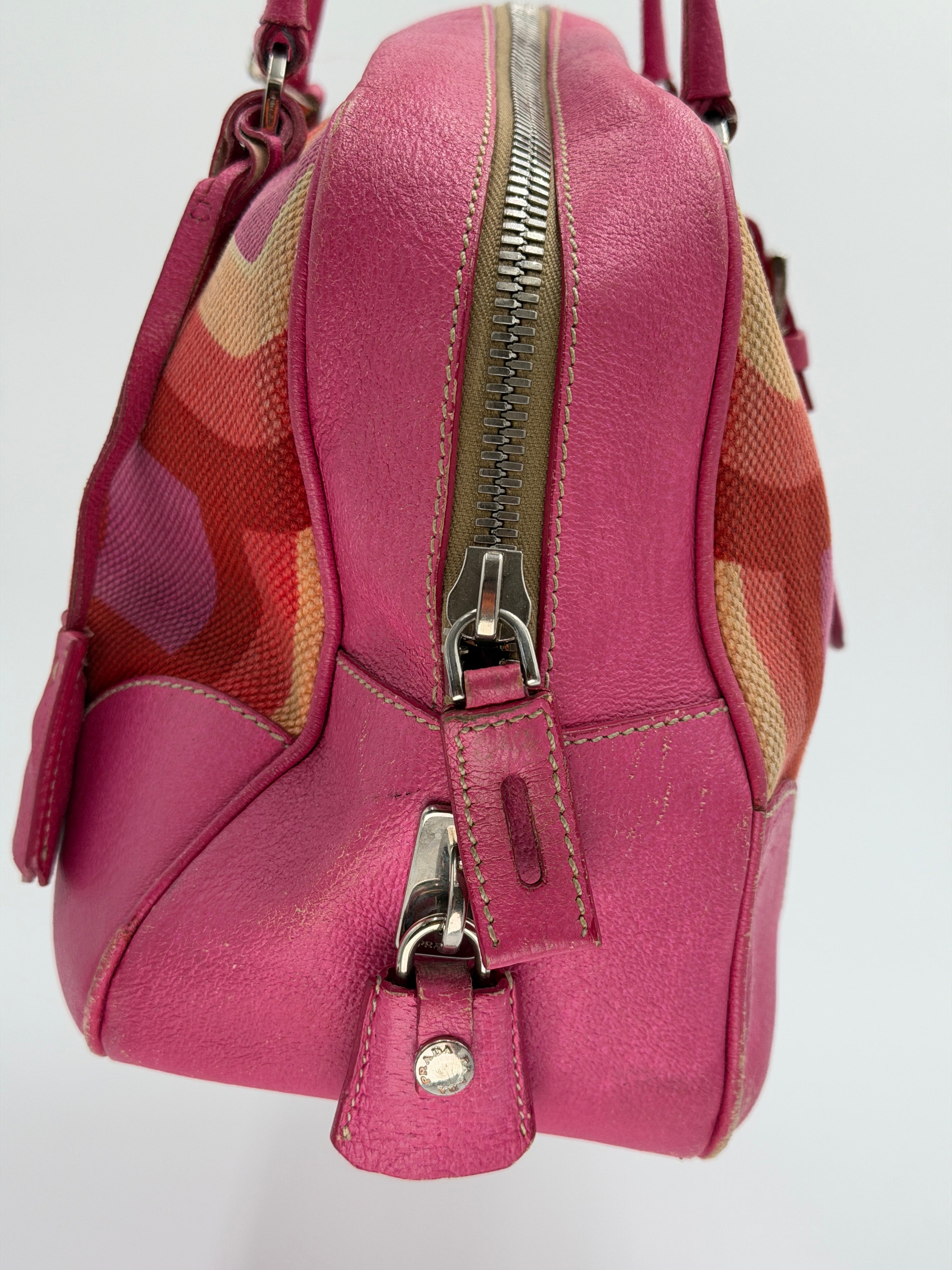 Prada Canapa Stampata Shoulder Bag