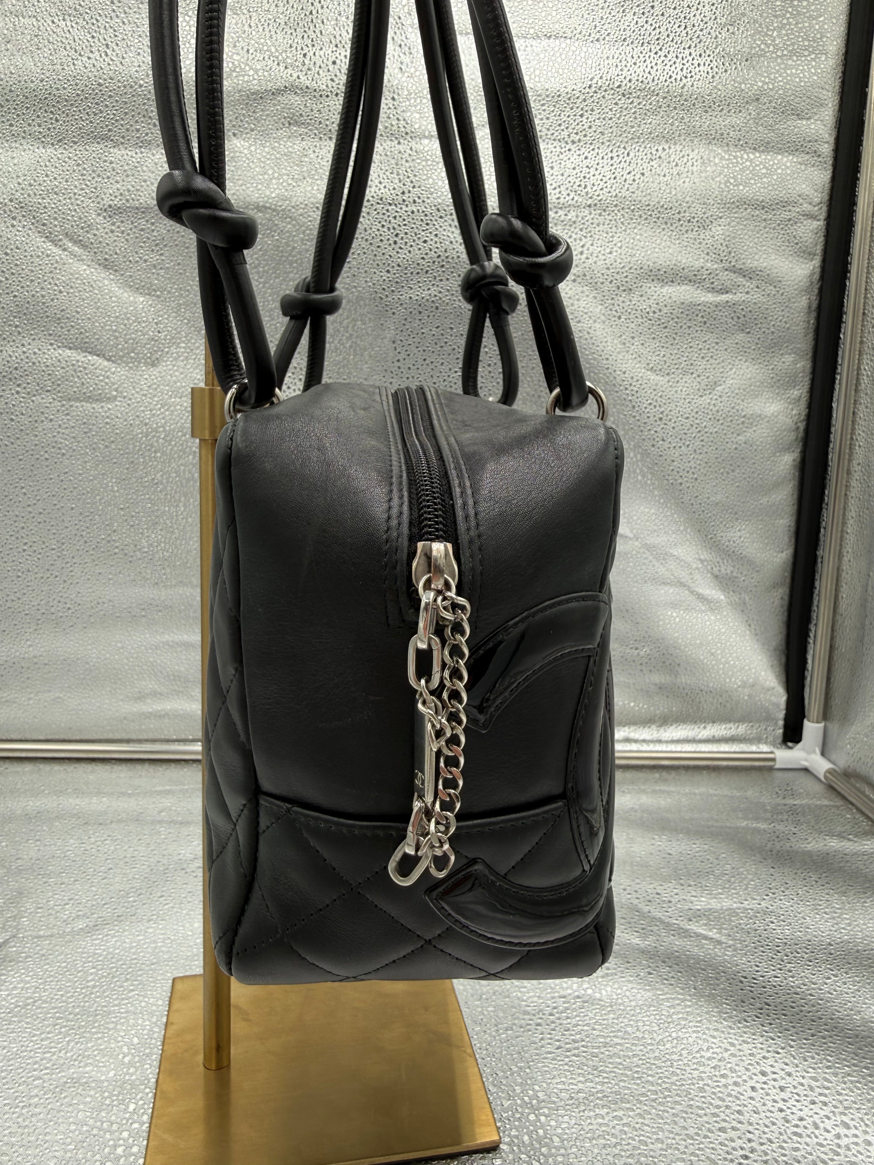 Chanel Calfskin Quilted Cambon Bowler Bag