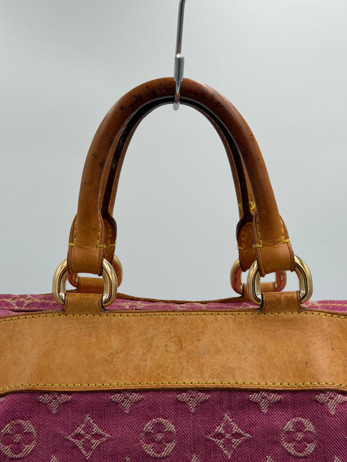 Louis Vuitton Monogram Denim Neo Speedy Fuchsia
