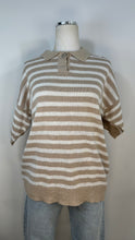 Load image into Gallery viewer, Collection Plus Stripe Sweater Top
