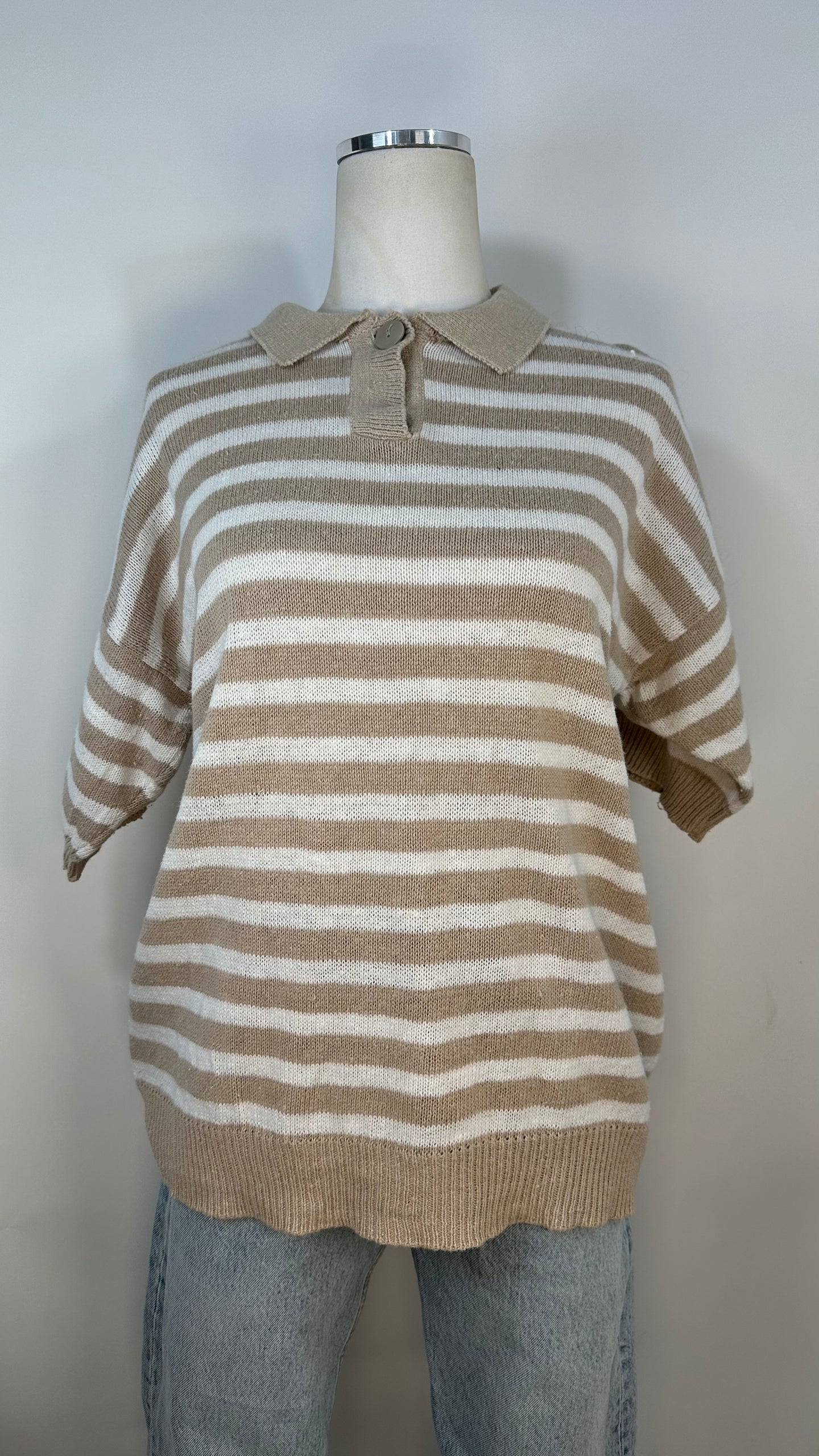 Collection Plus Stripe Sweater Top