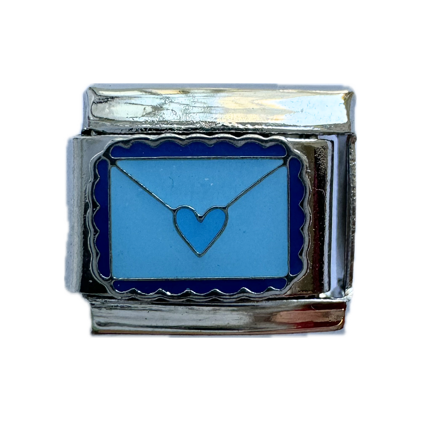 Blue Love Letter Italian Charm