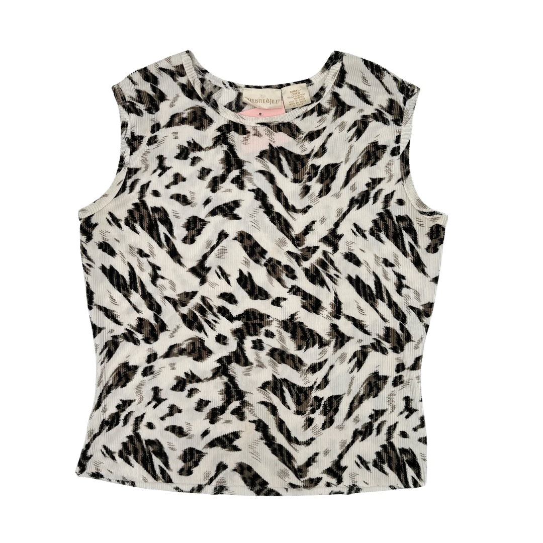 Christie & Jill Animal Print Tank Top