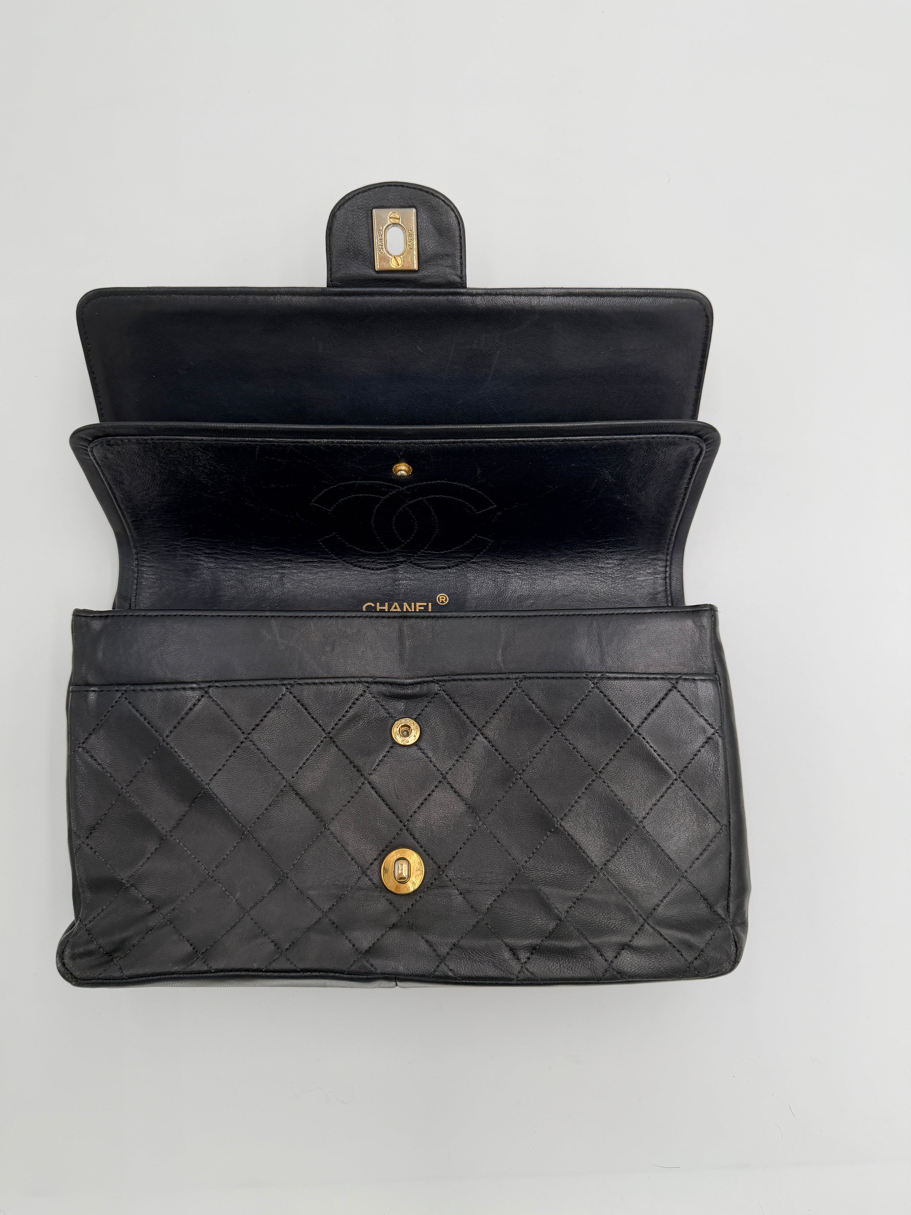 Chanel Navy Double Flap Bag