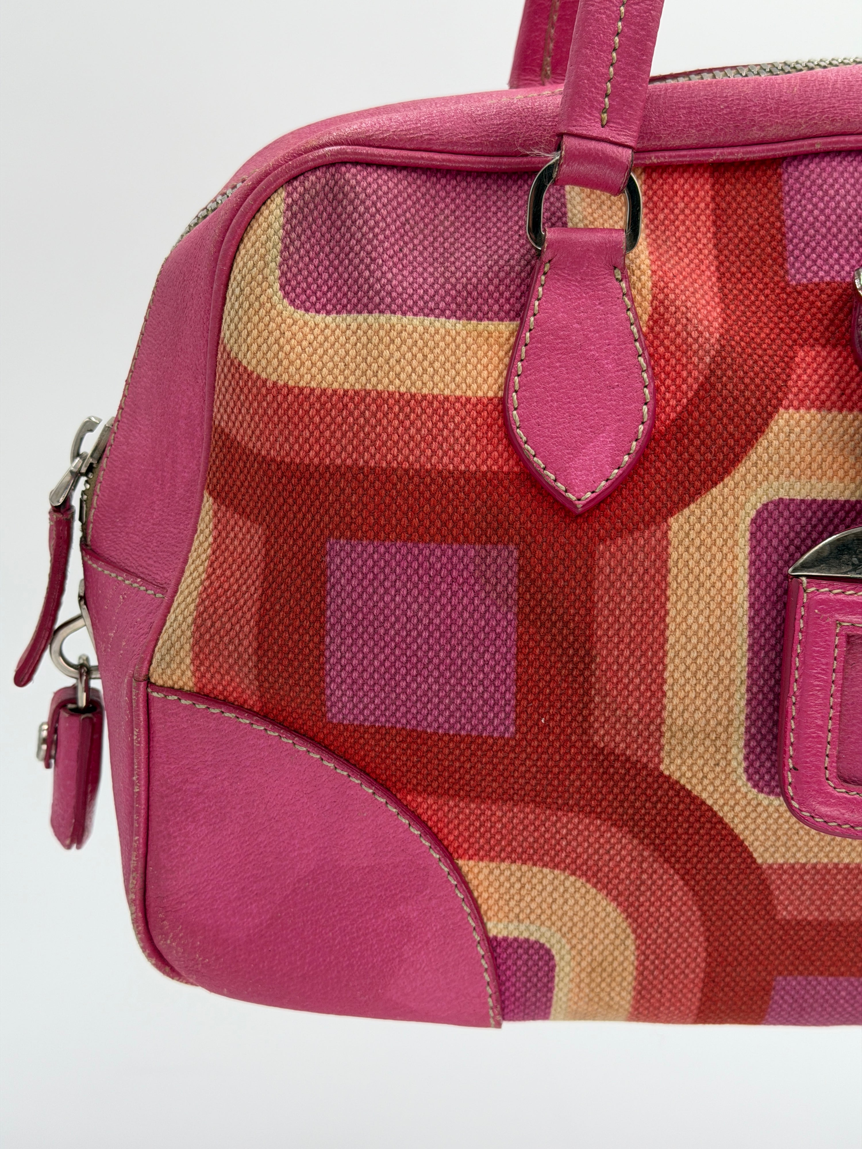 Prada Canapa Stampata Shoulder Bag