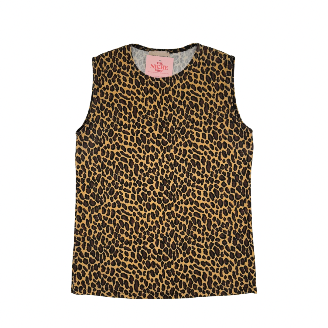 Susan Lawrence Cheetah Print Top