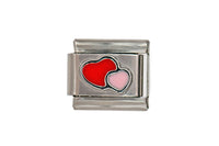 Pink and Red Hearts