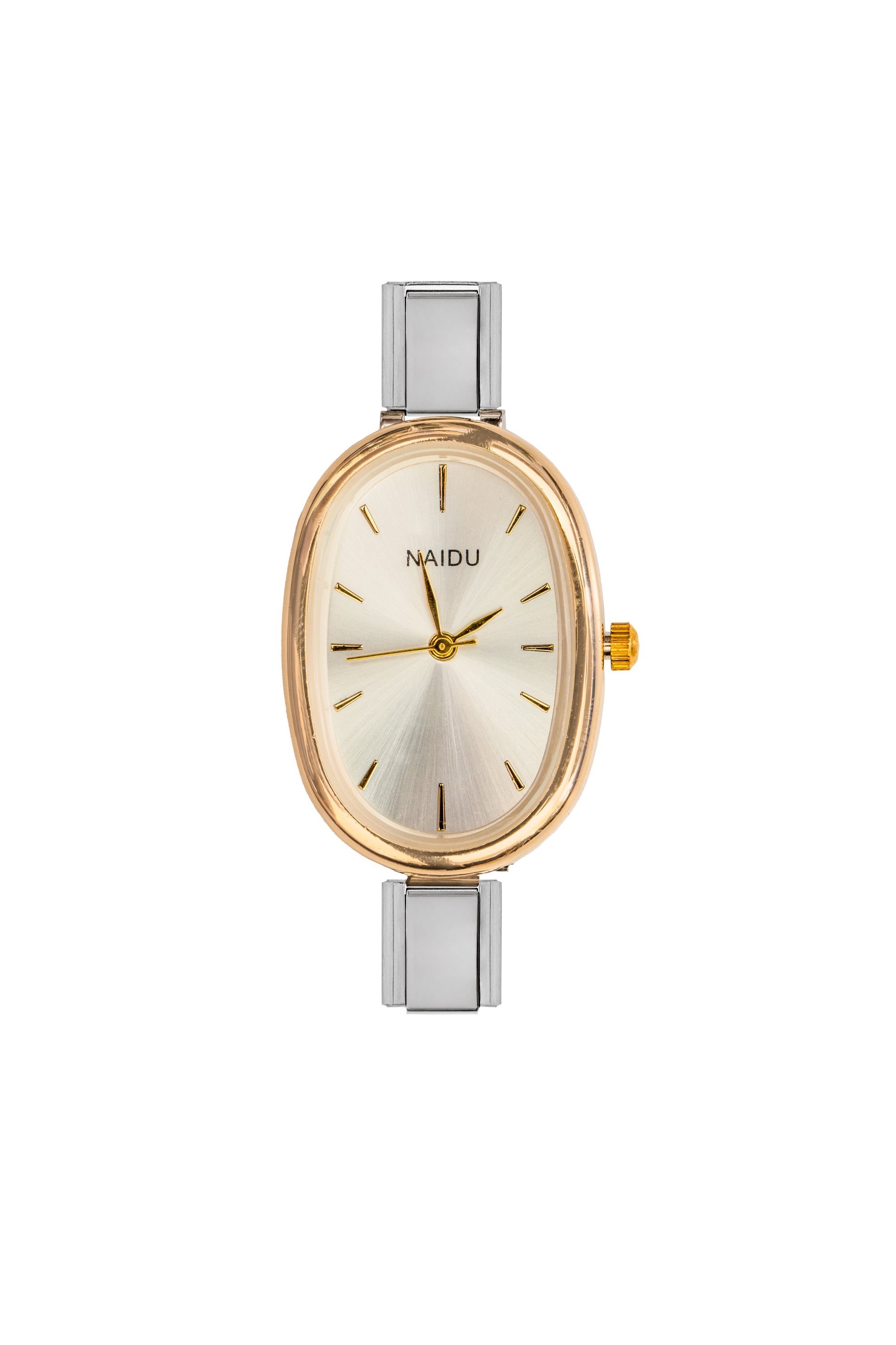 Gold Oval Watch Face
