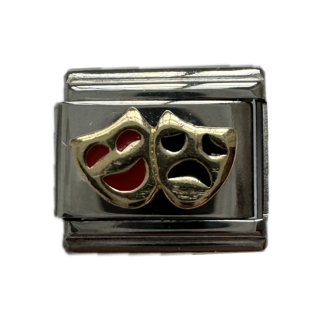 Drama Masks Italian Charm