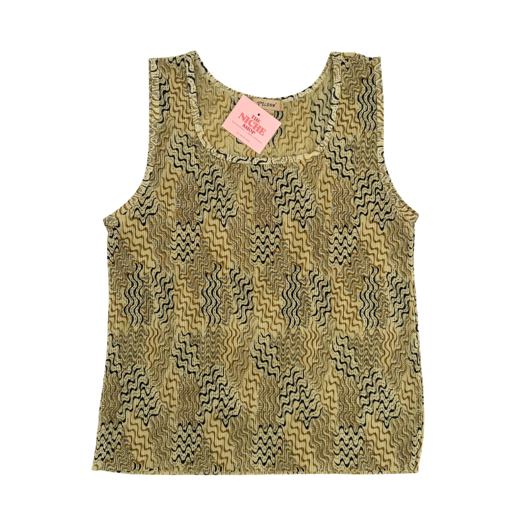 Plissé Tank Top