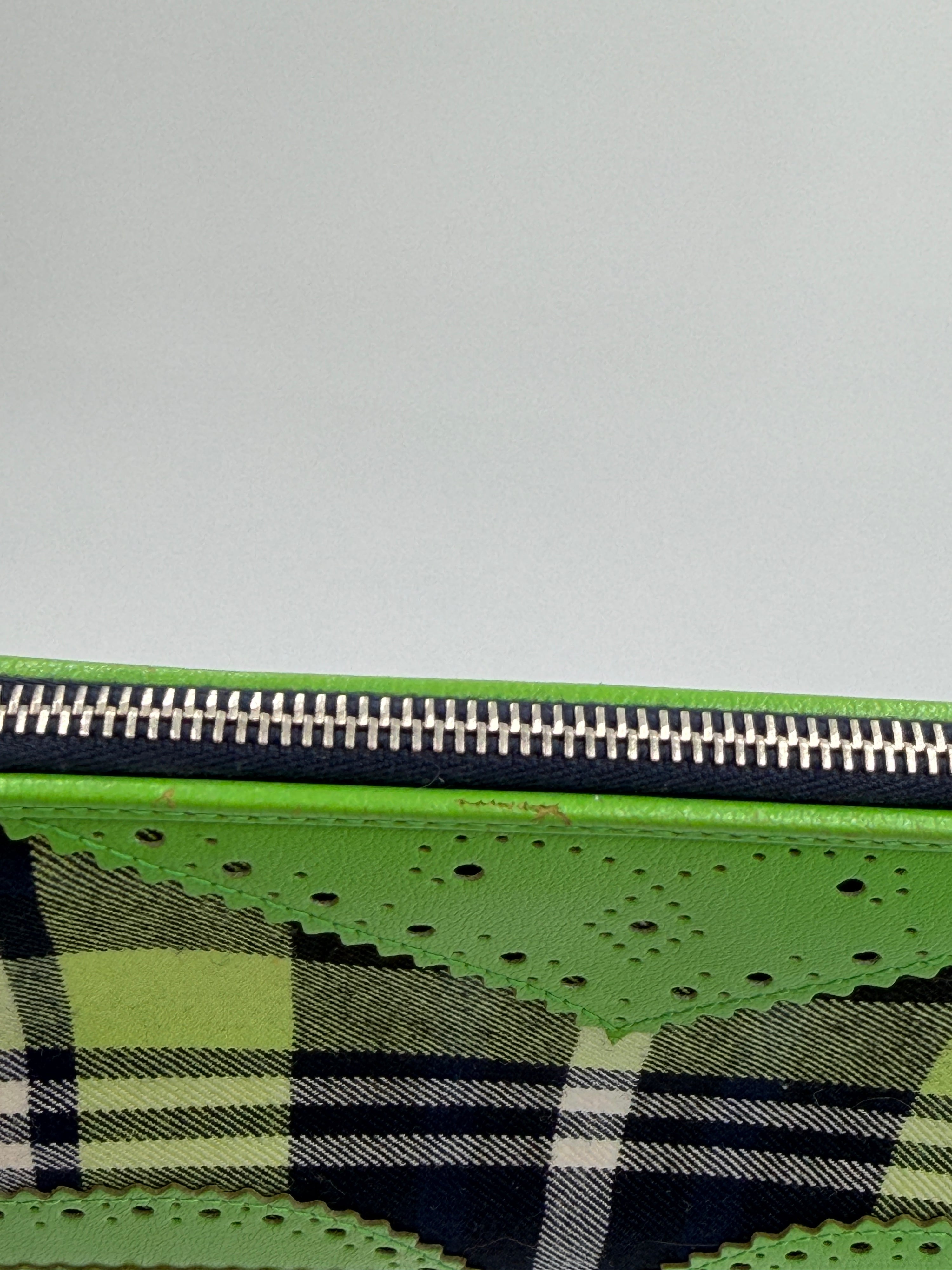 Dior Green Plaid Canvas D'Trick