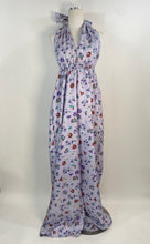 Load image into Gallery viewer, Purple Flower Print Jumpsuit
