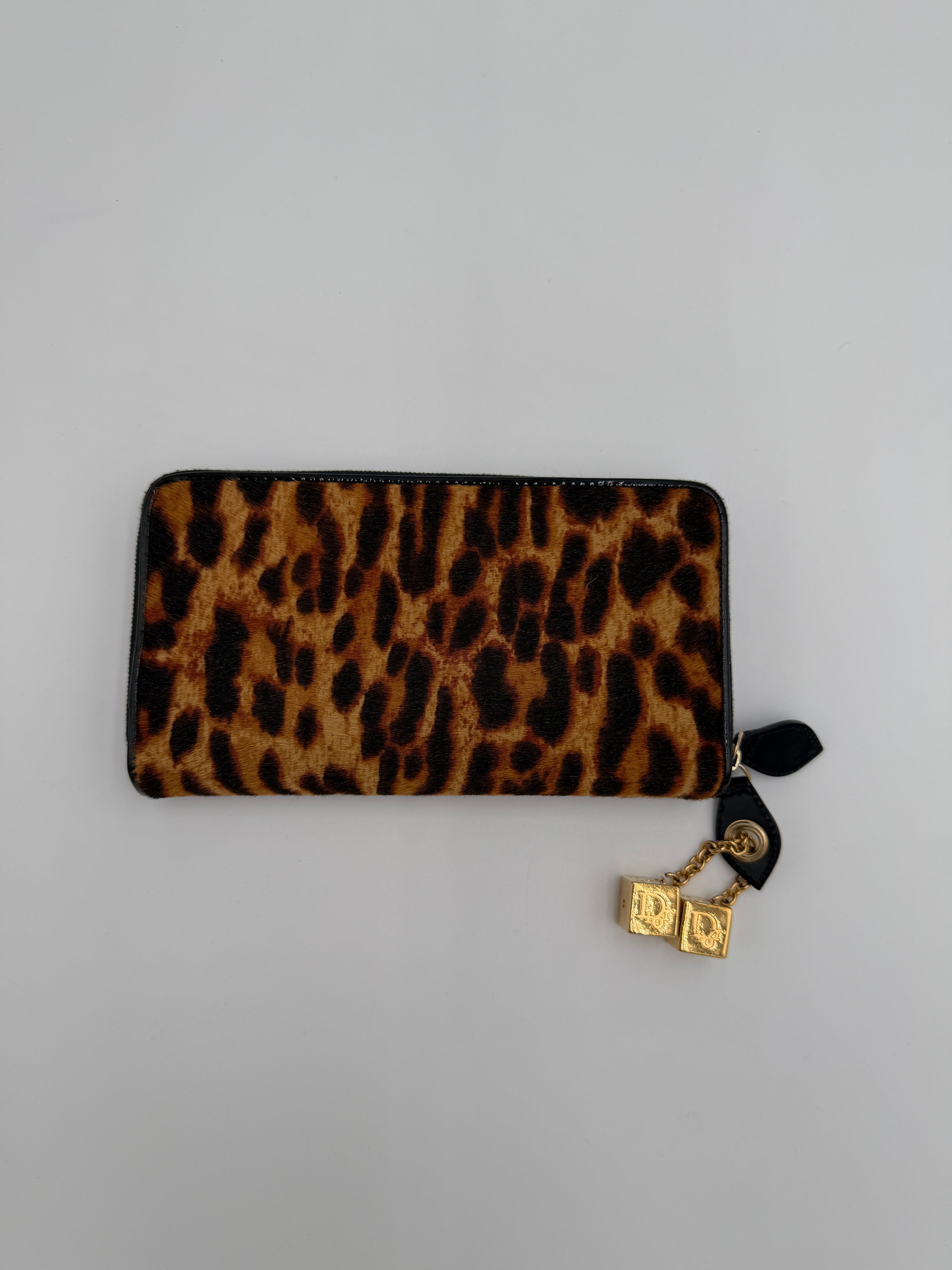 Dior Dice Leopard Wallet