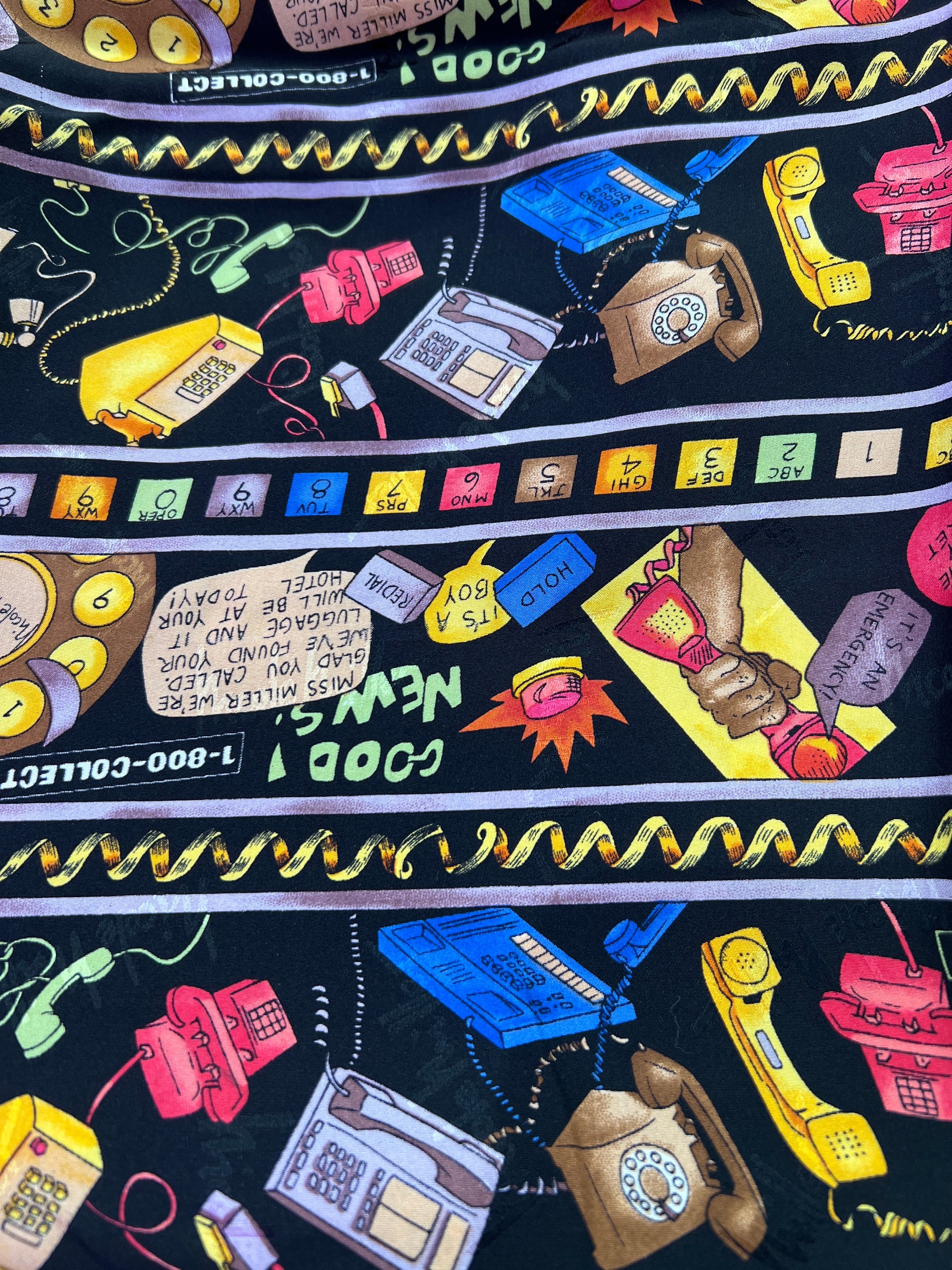 Nicole Miller Phone Silk Scarf