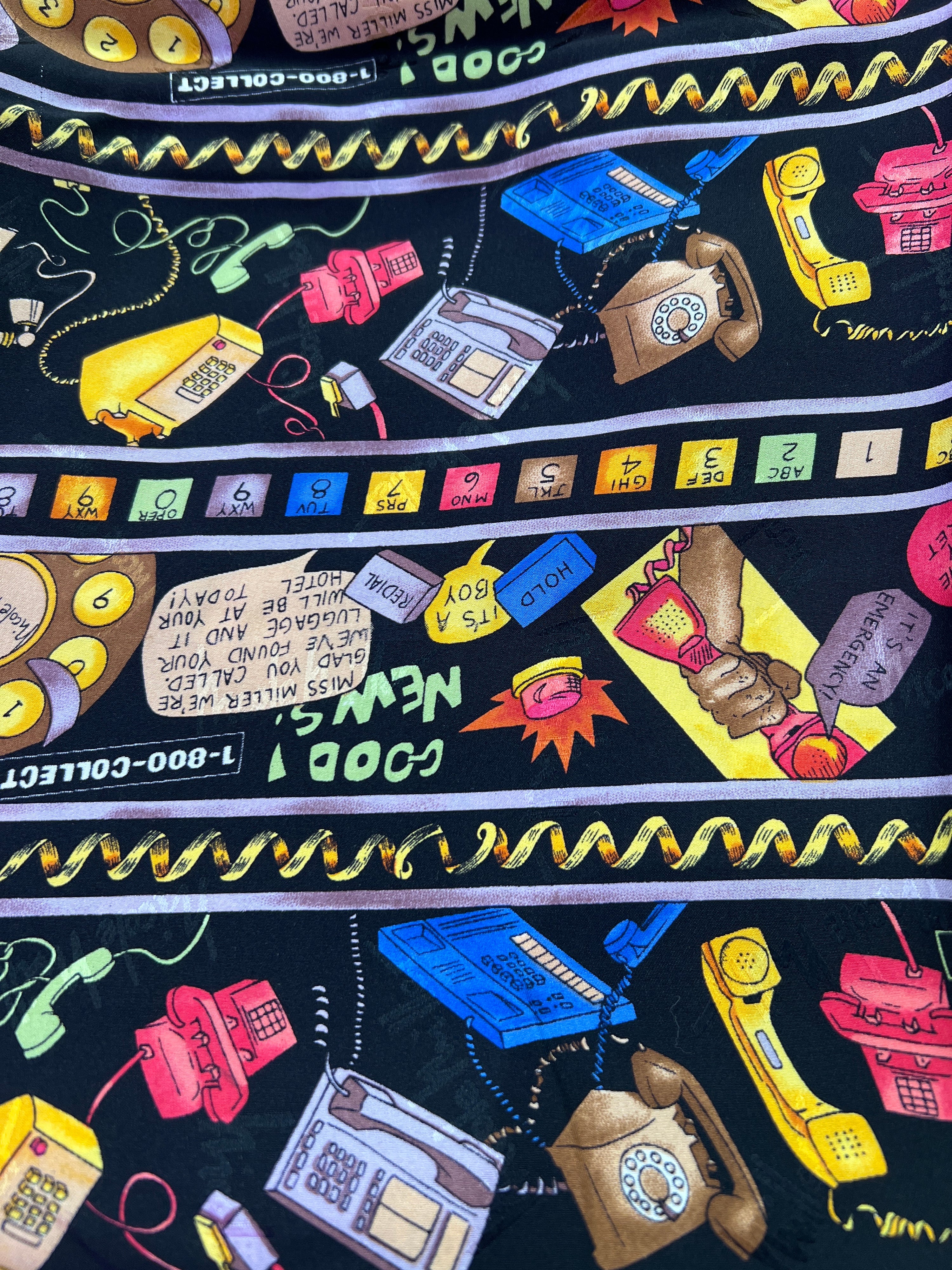 Nicole Miller Phone Silk Scarf