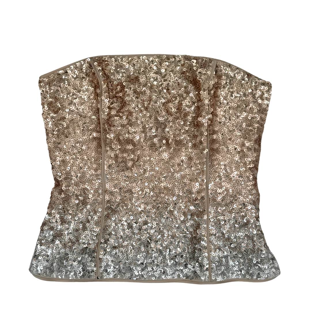 White House Black Market Sequin Top