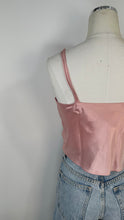 Load image into Gallery viewer, Bennett Faich Pink Beaded Lace Tank Top
