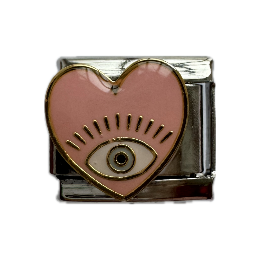 Evil Eye Heart Italian Charm