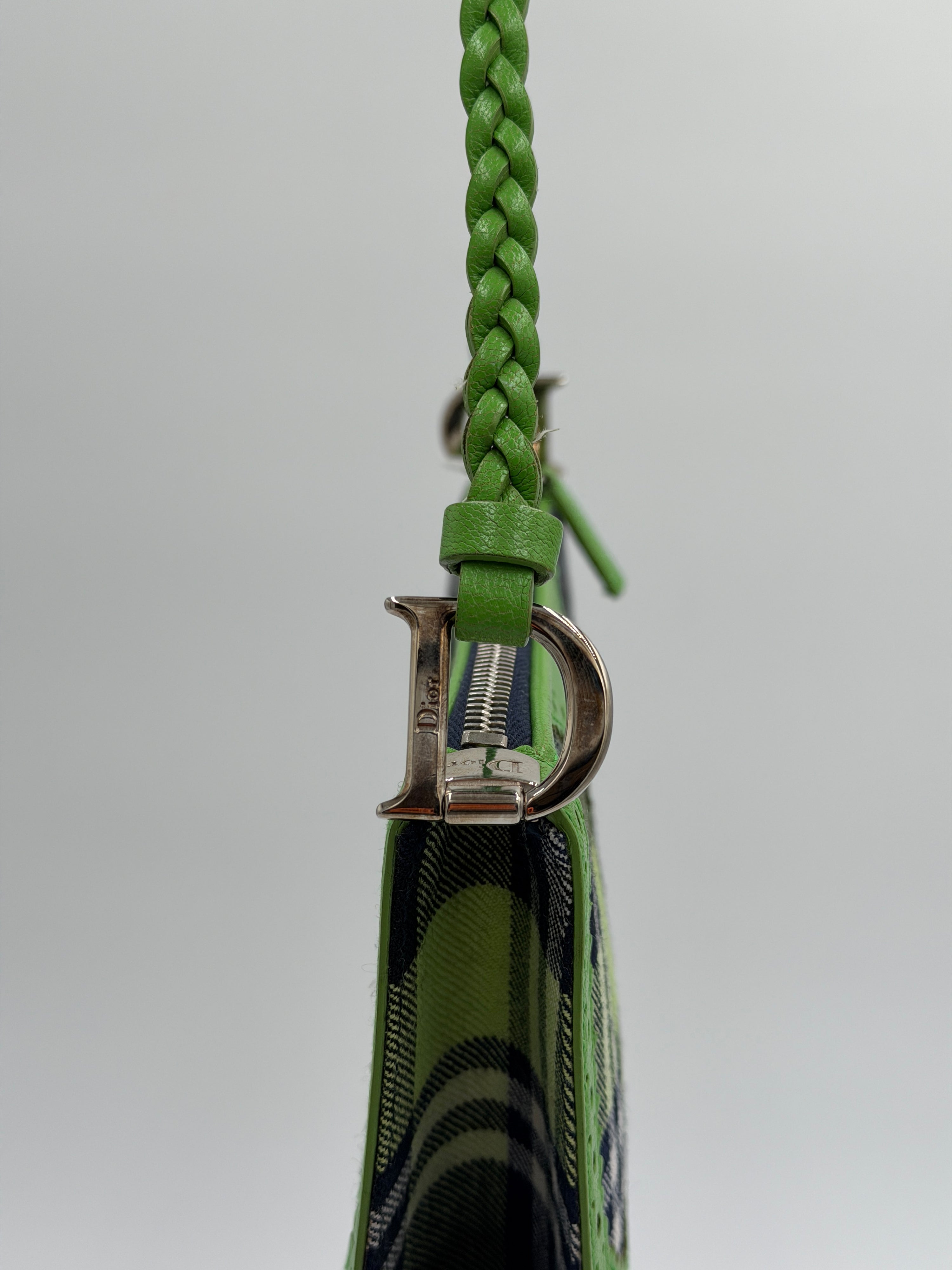 Dior Green Plaid Canvas D'Trick