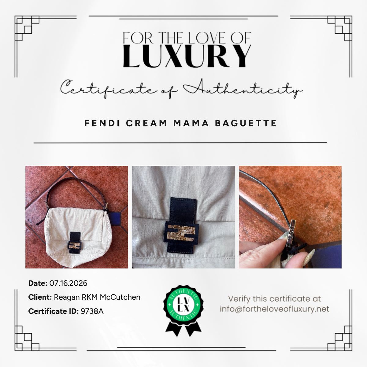 Fendi Canvas Mama Baguette