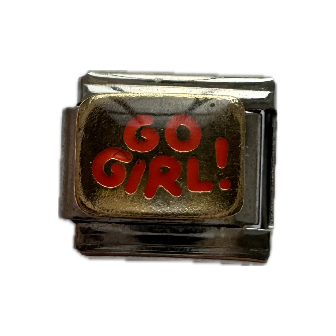 Go Girl Italian Charm