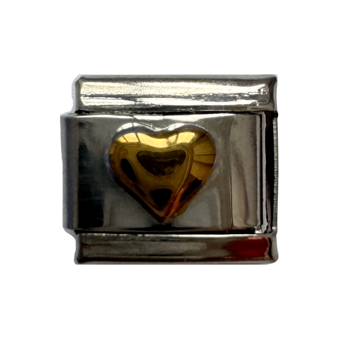 Gold Heart Italian Charm