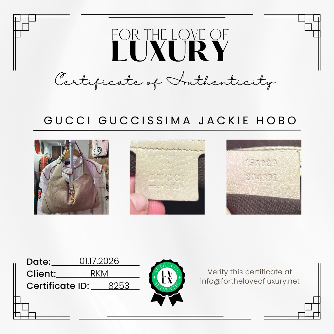 Gucci Cream Leather Jackie Bag
