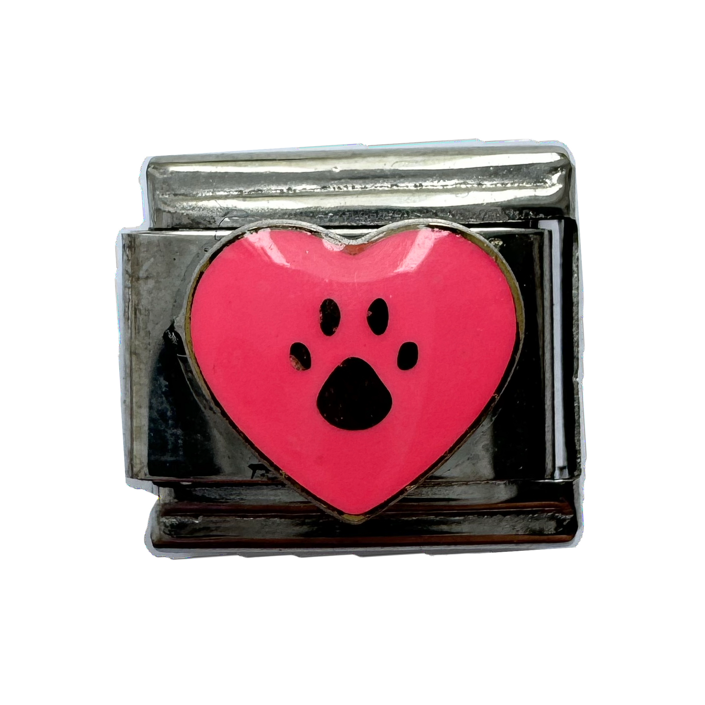 Heart Paw Italian Charm