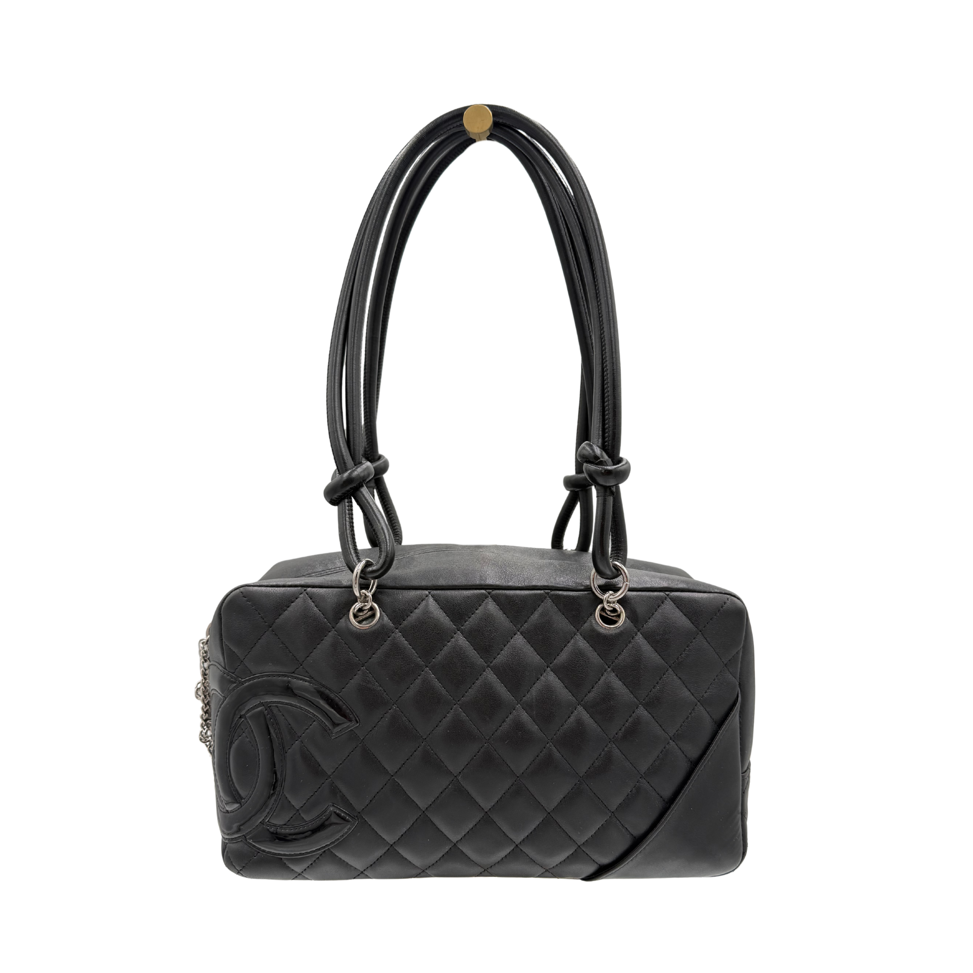 Chanel Calfskin Quilted Cambon Bowler Bag