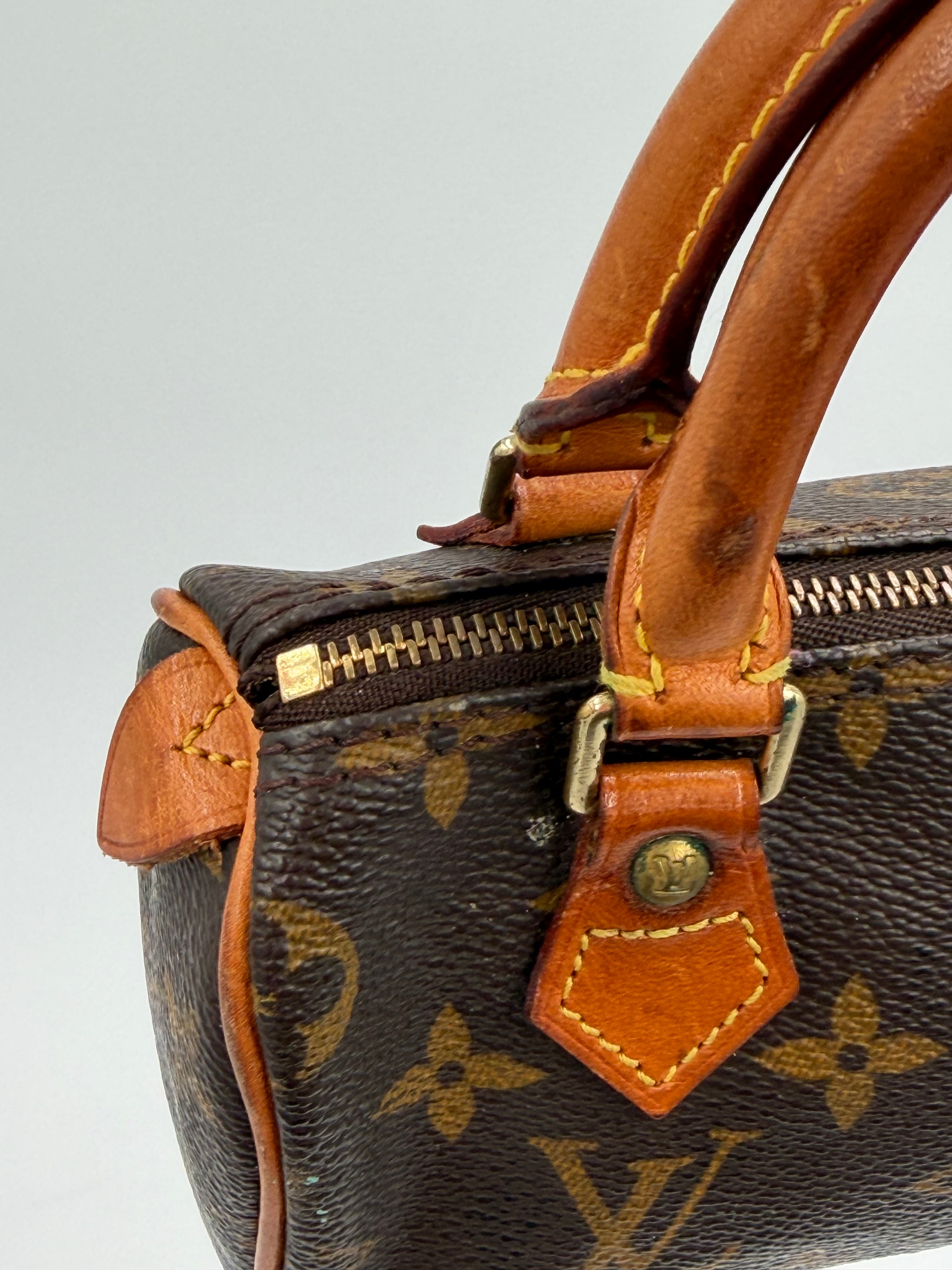 Louis Vuitton Vintage Monogram Canvas Mini Speedy HL Bag