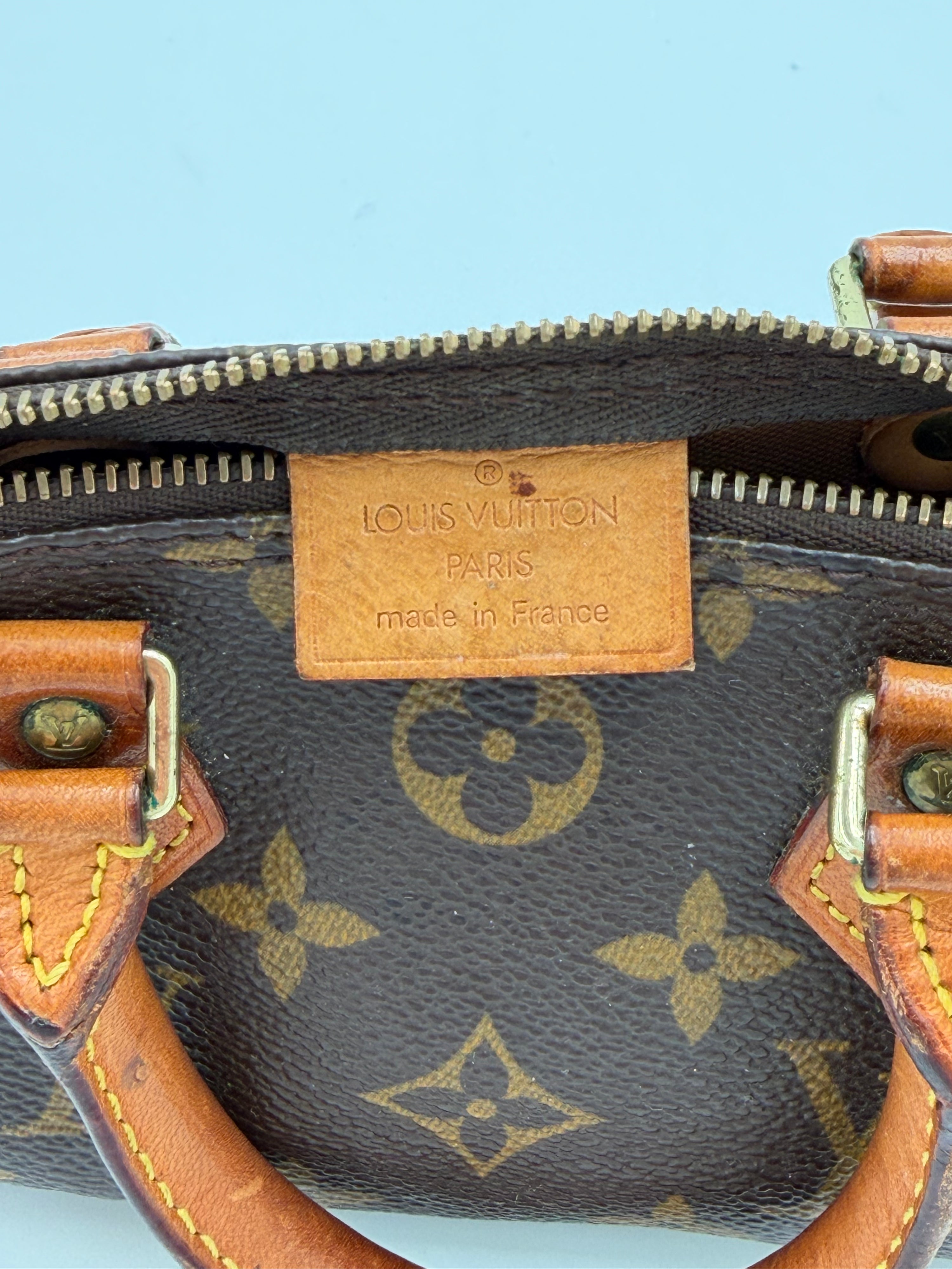 Louis Vuitton Vintage Monogram Canvas Mini Speedy HL Bag