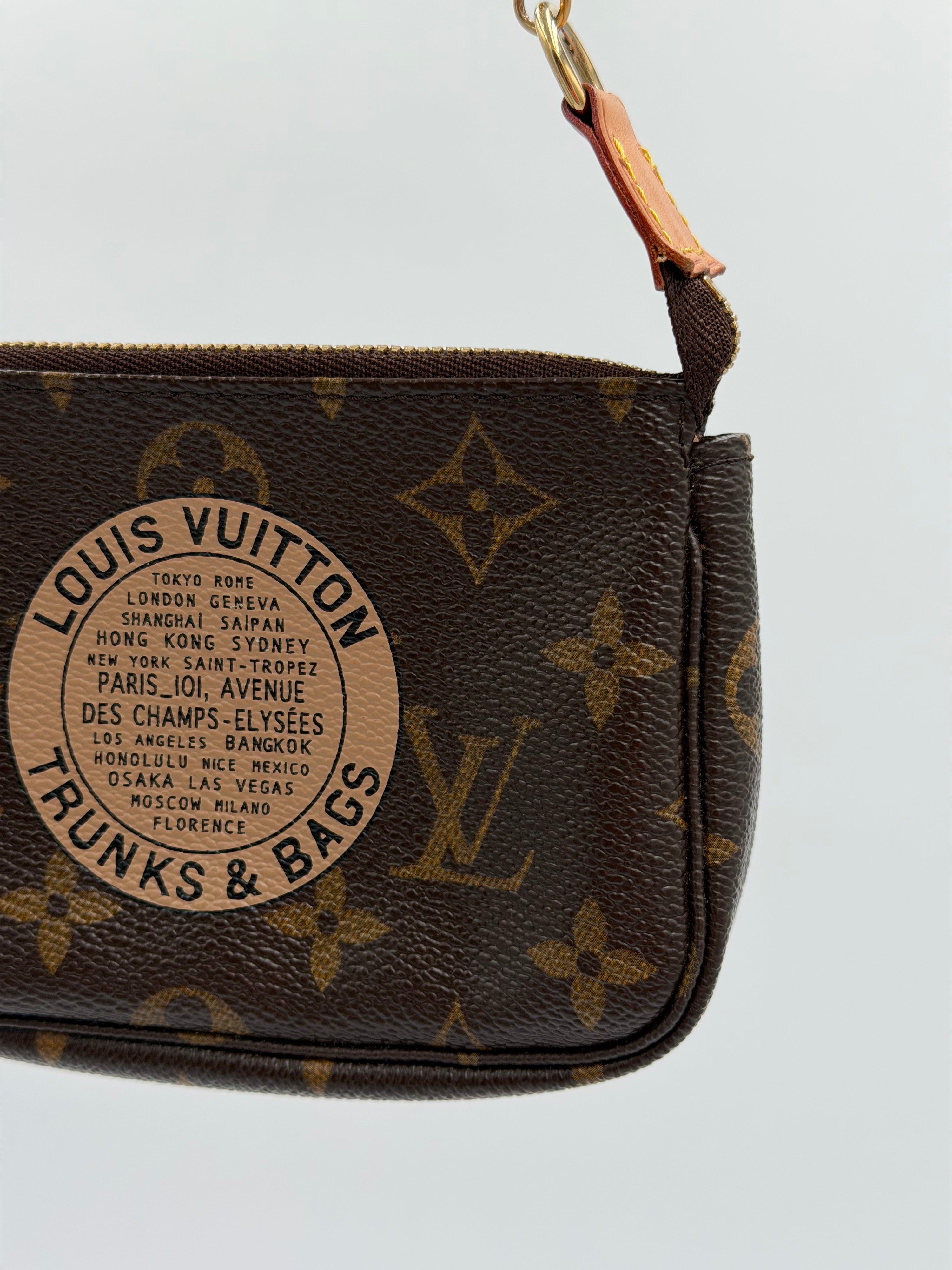 Louis Vuitton Limited Edition Monogram "Trunks & Bags" Mini Pochette