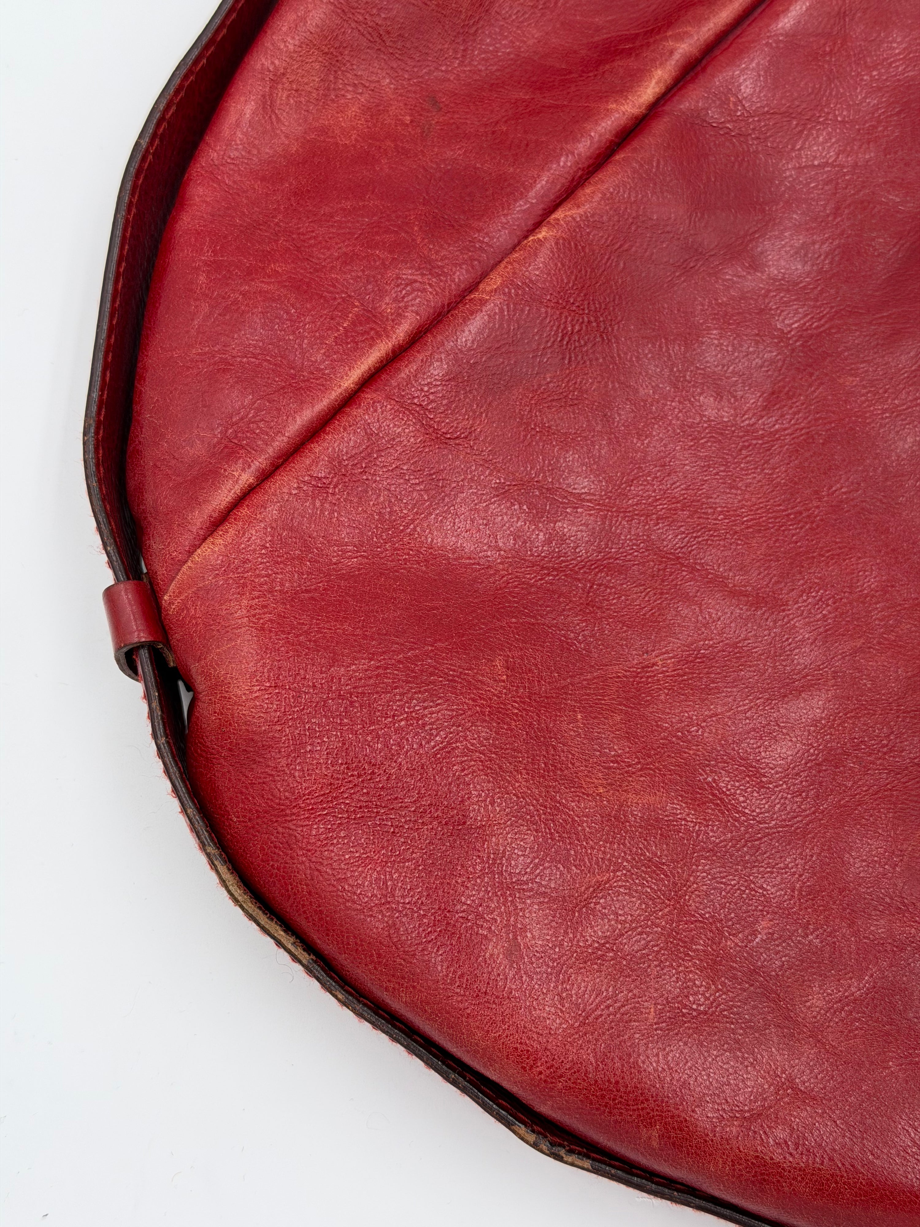 Yves Saint Laurent Burgundy Leather Mombasa Bag