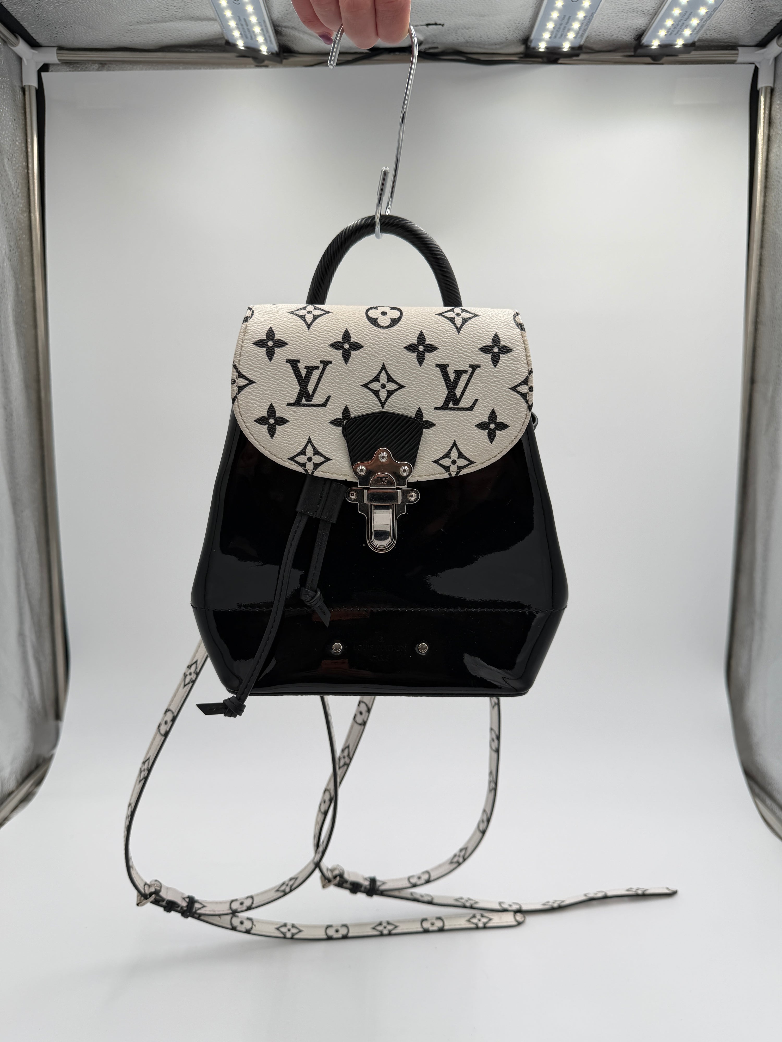 Louis Vuitton Patent Monogram Hot Springs Backpack
