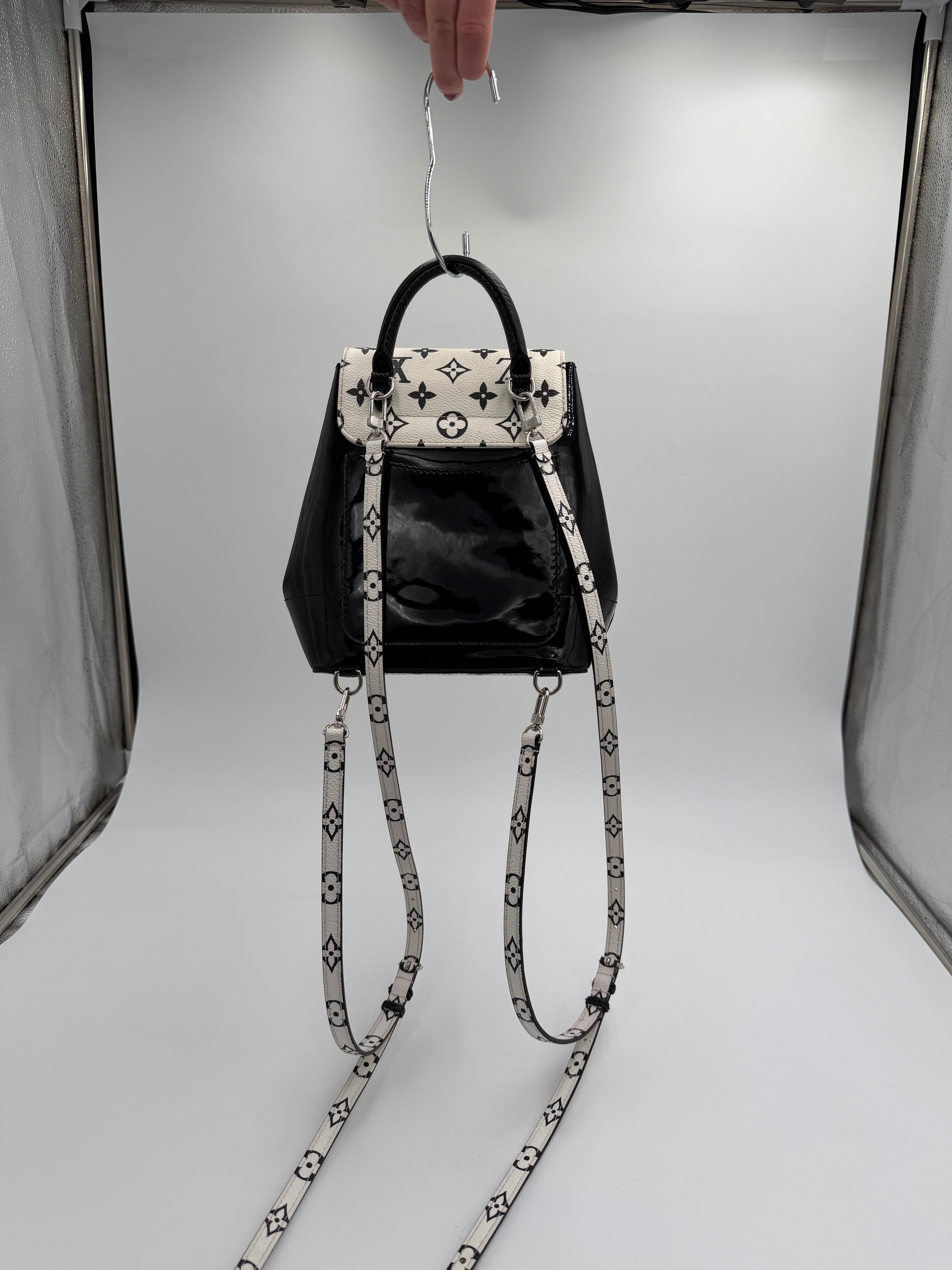 Louis Vuitton Patent Monogram Hot Springs Backpack