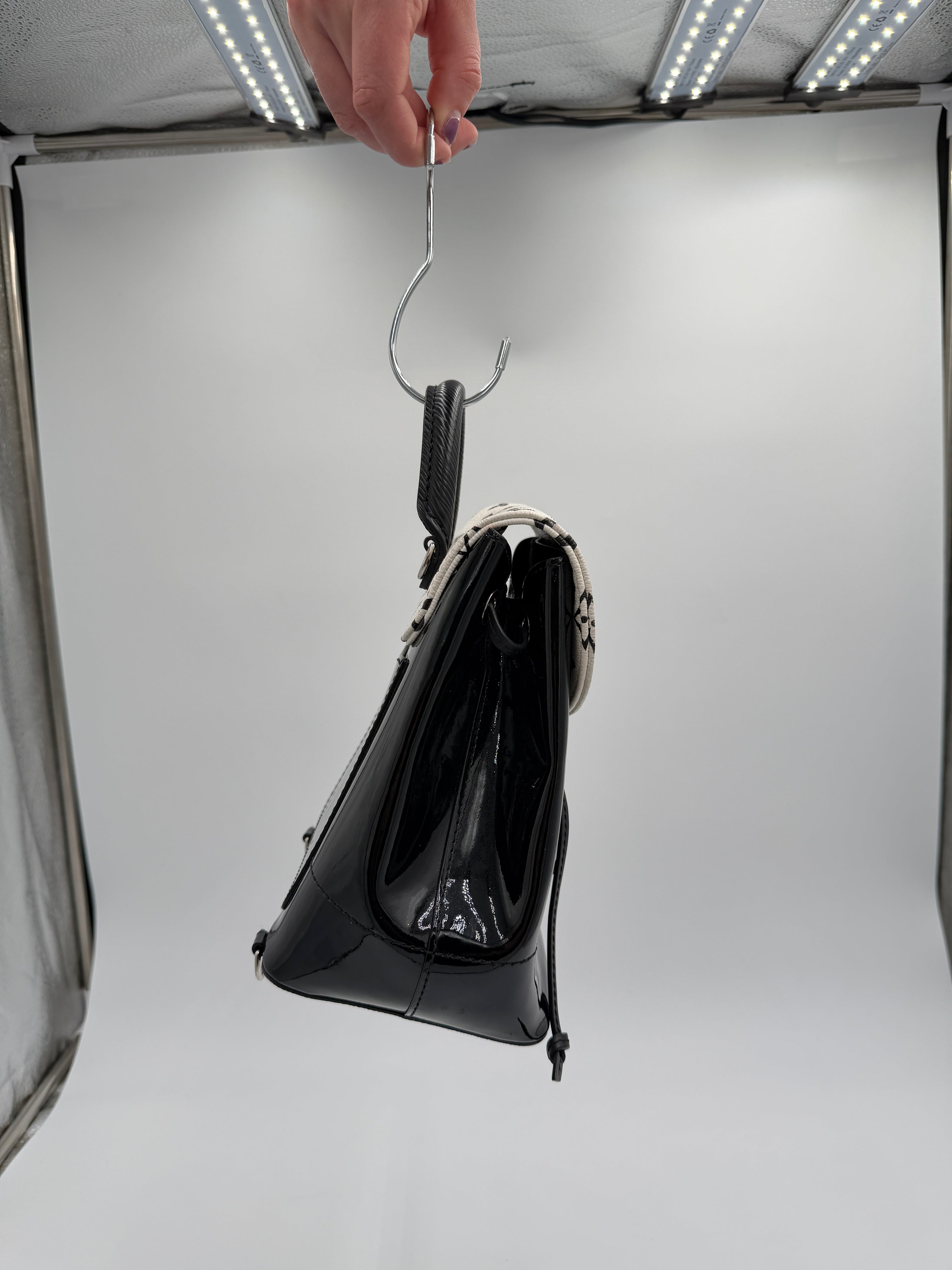 Louis Vuitton Patent Monogram Hot Springs Backpack