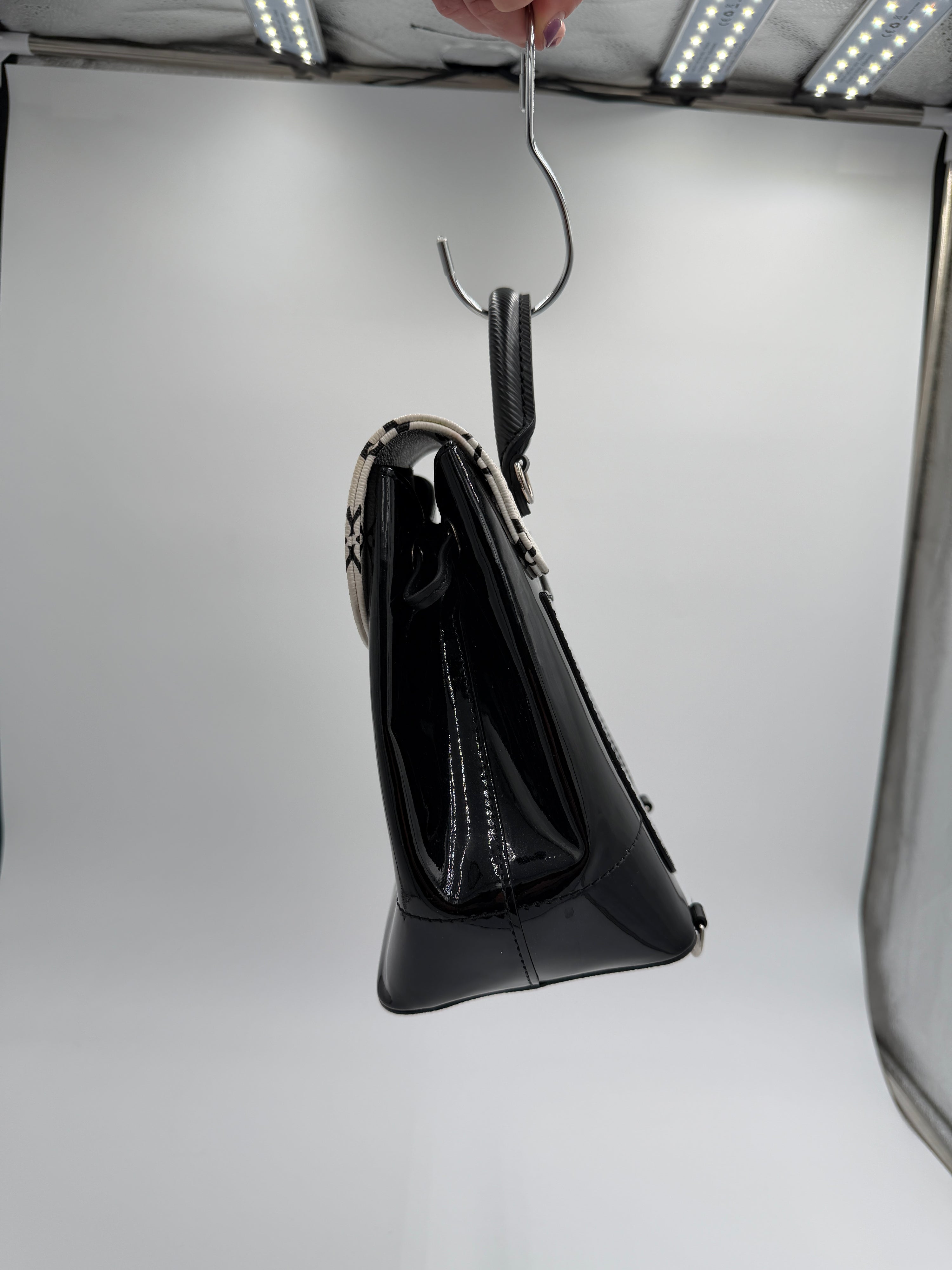 Louis Vuitton Patent Monogram Hot Springs Backpack