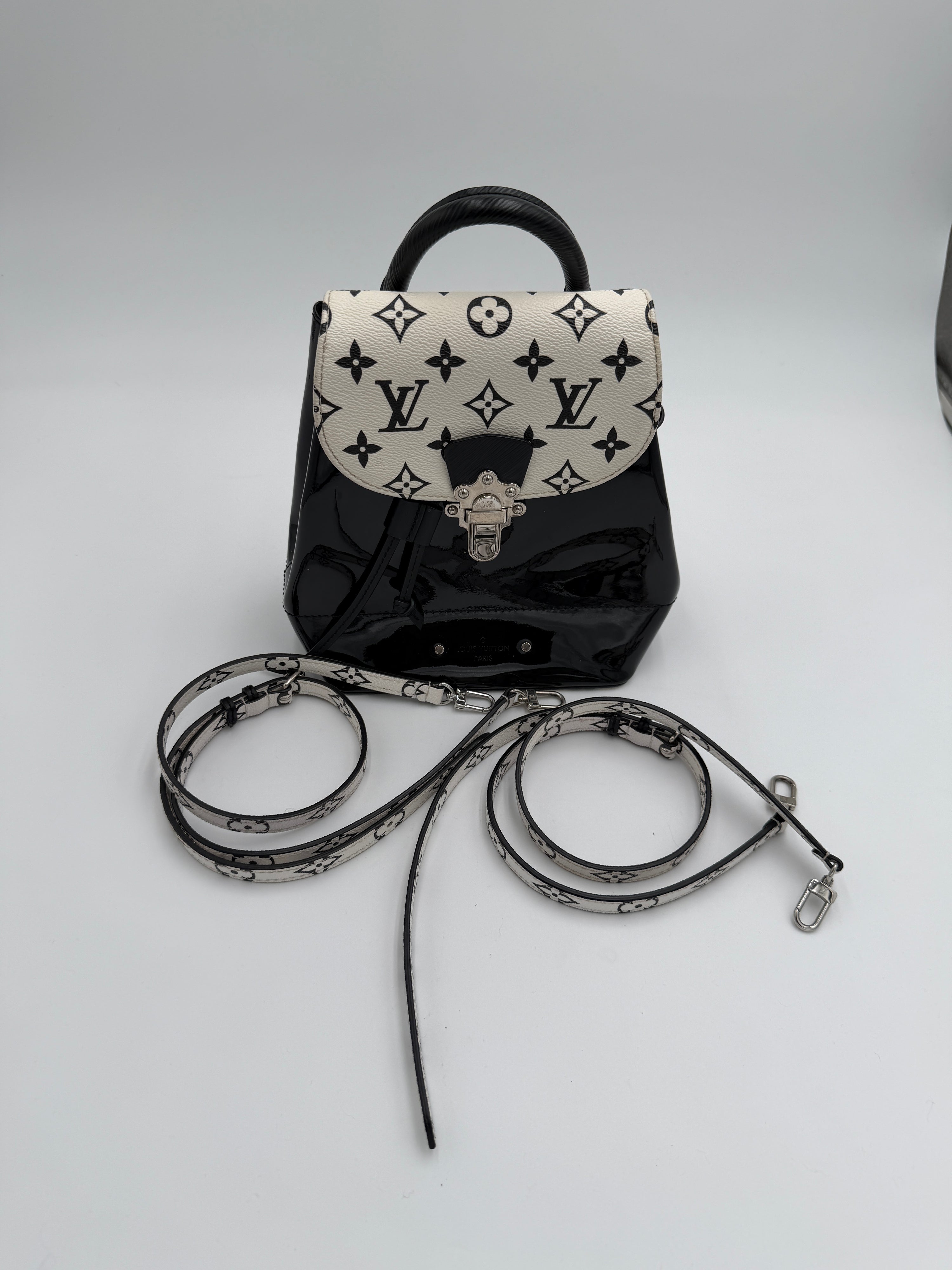 Louis Vuitton Patent Monogram Hot Springs Backpack