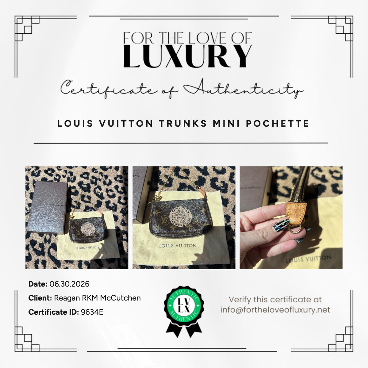 Louis Vuitton Limited Edition Monogram "Trunks & Bags" Mini Pochette