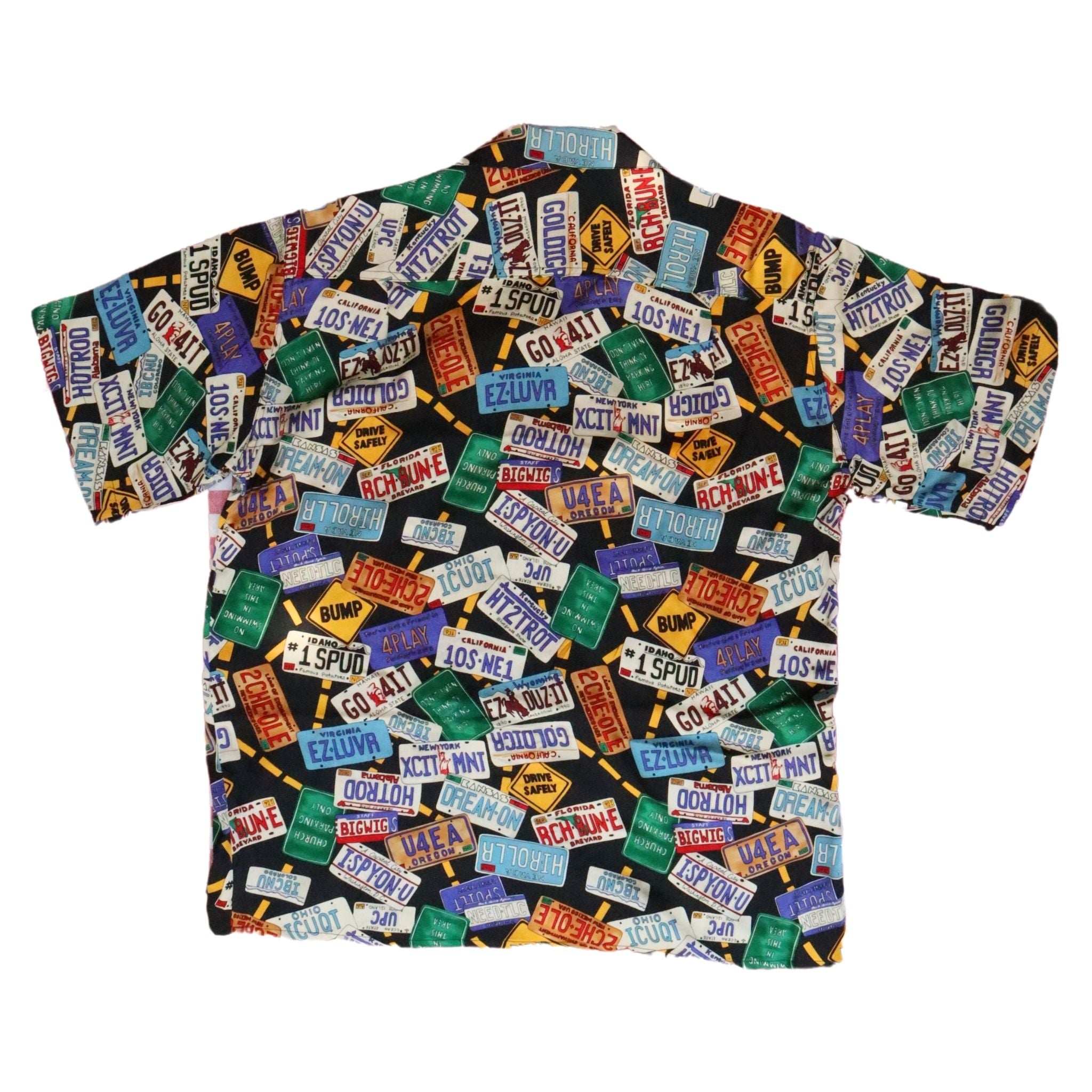 Nicole Miller License Plate Silk Shirt